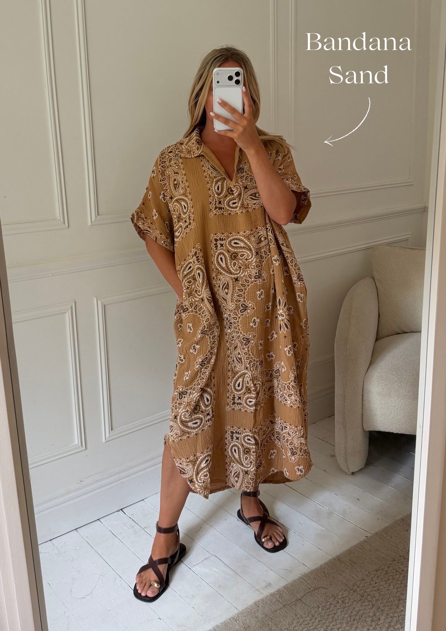 Kaftan Inspired Cotton Dress