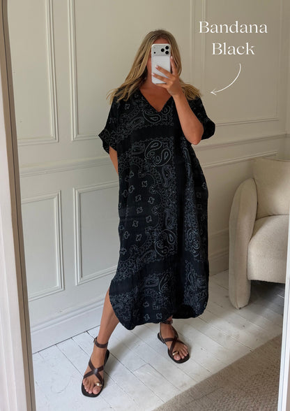 Kaftan Inspired Cotton Dress