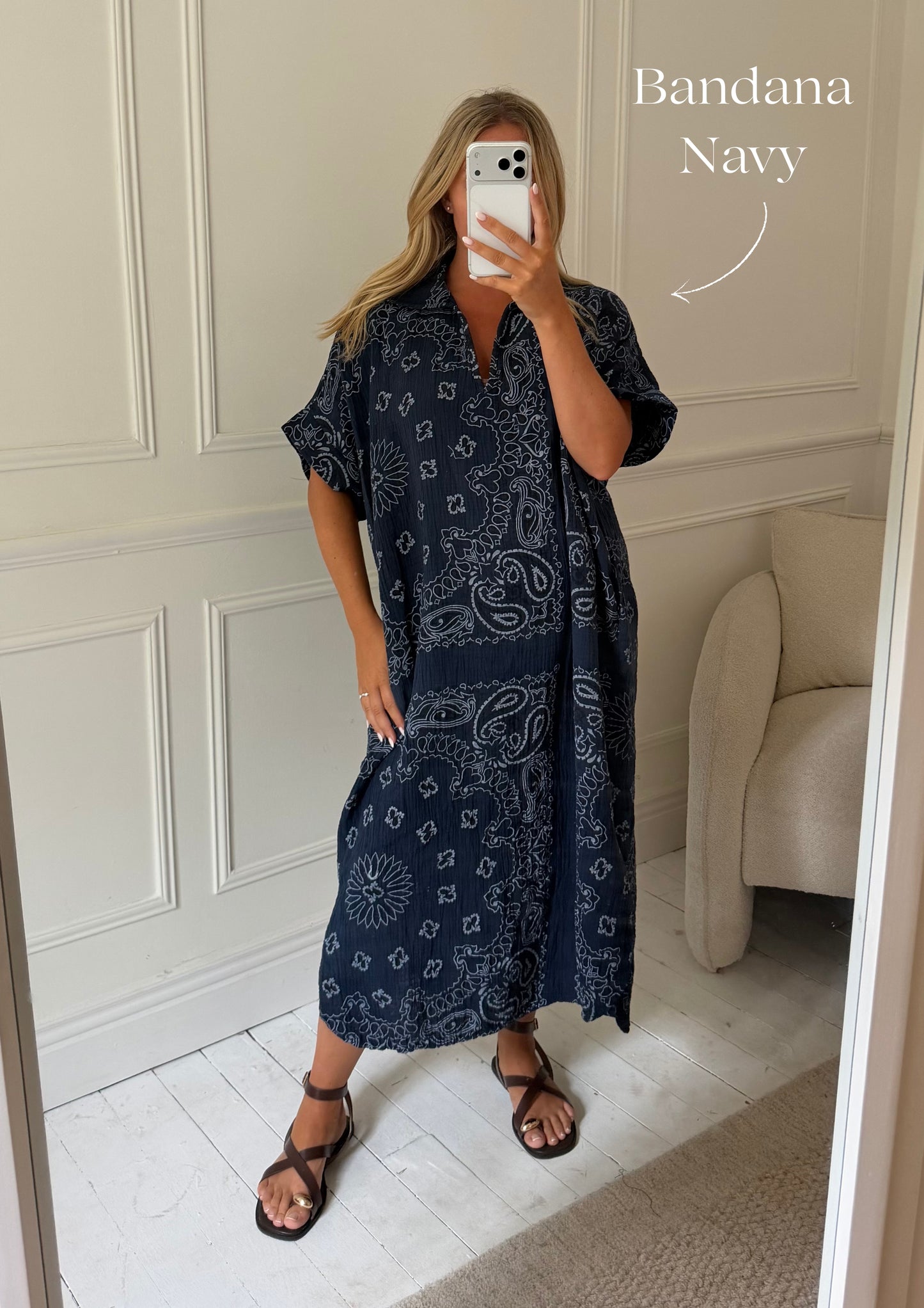 Kaftan Inspired Cotton Dress
