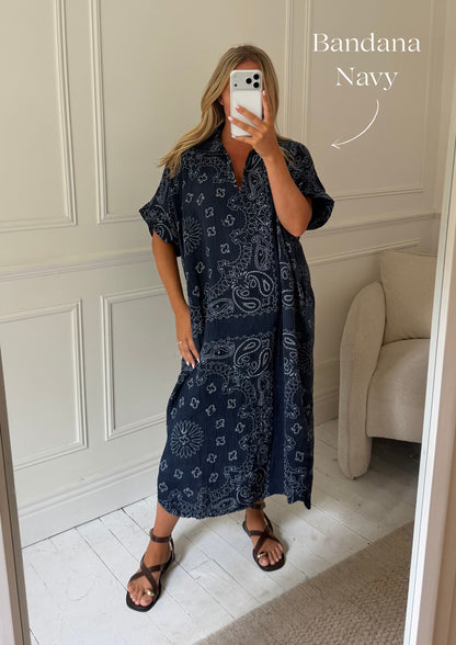 Kaftan Inspired Cotton Dress
