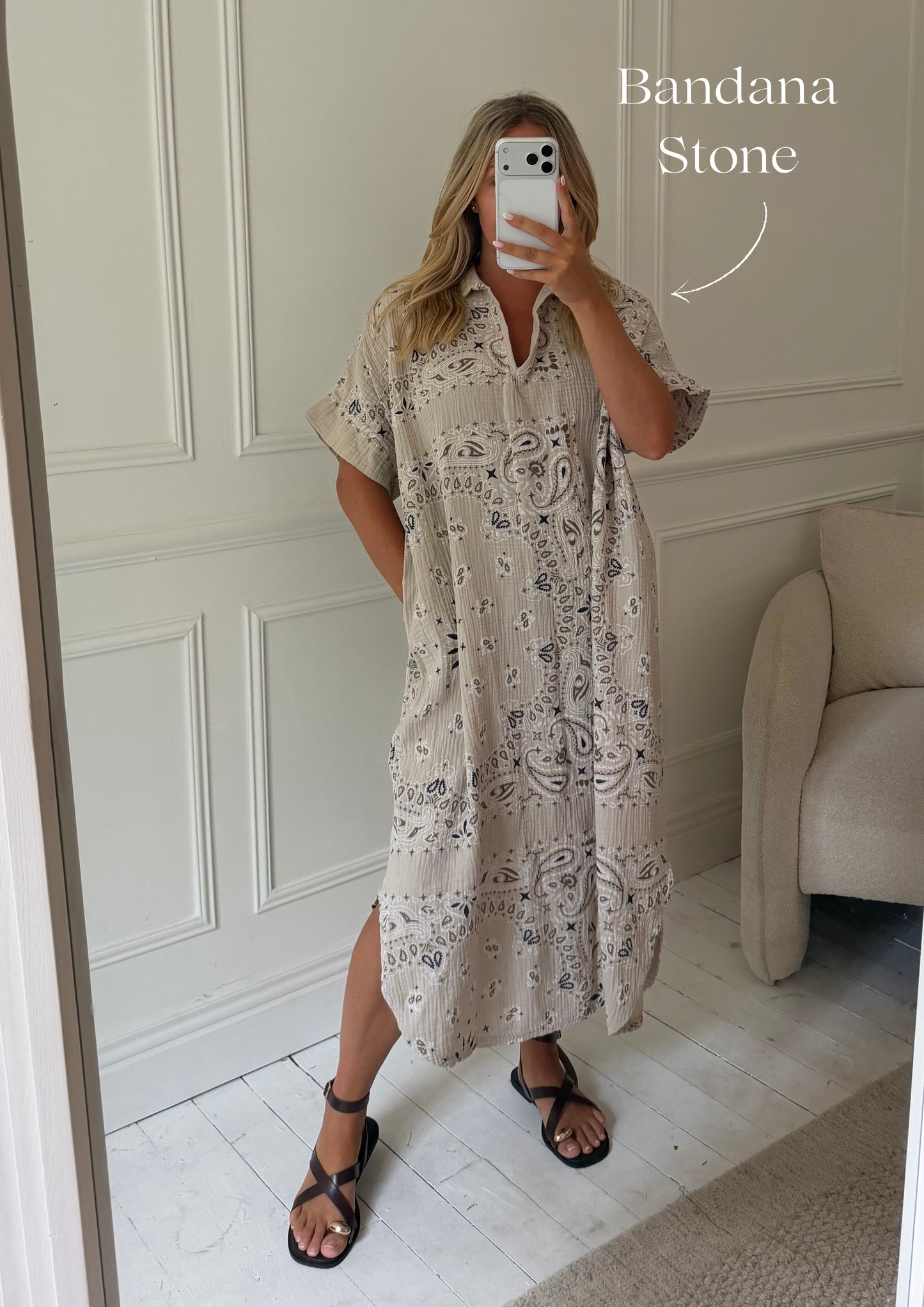 Kaftan Inspired Cotton Dress