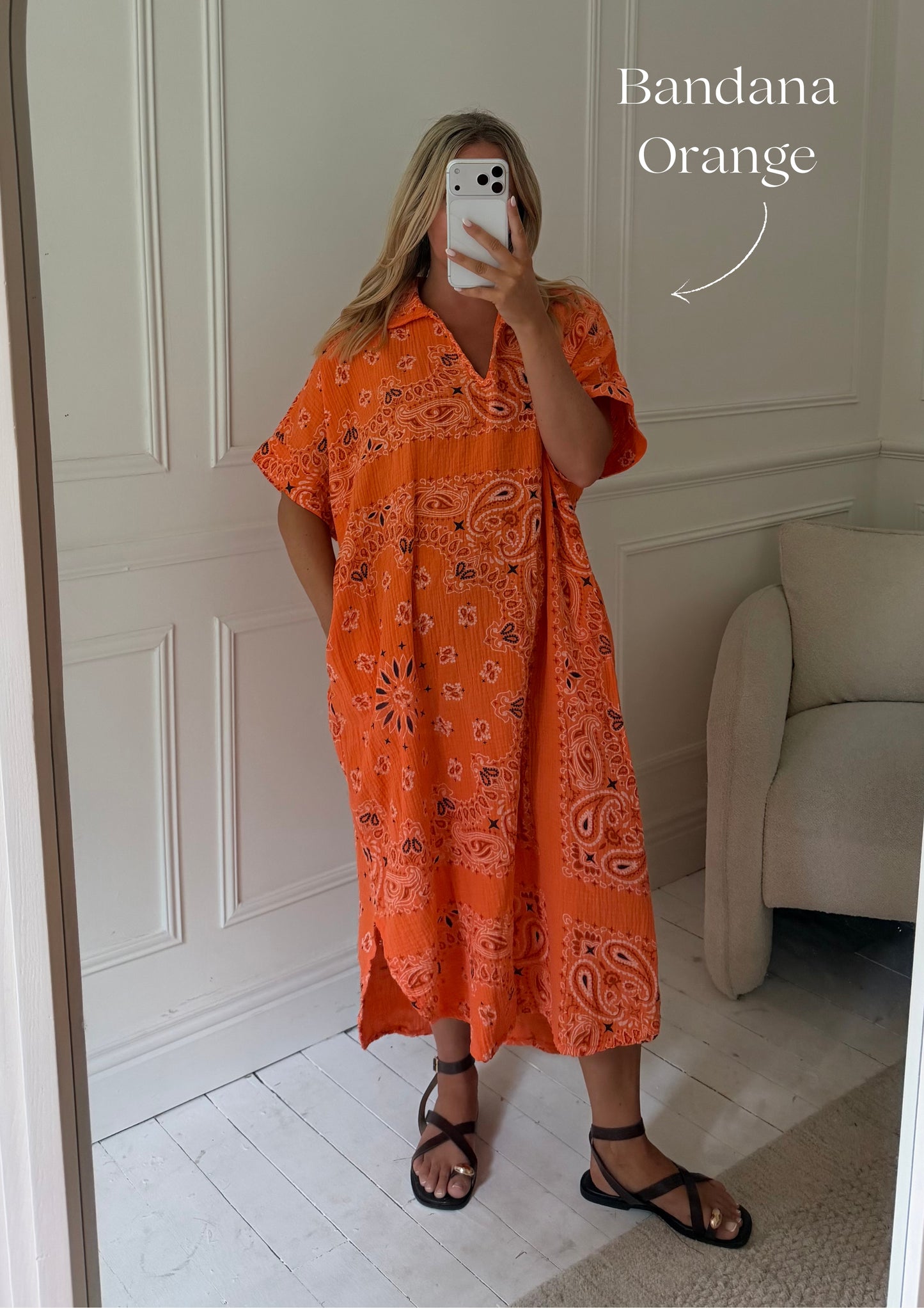 Kaftan Inspired Cotton Dress