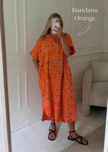 Kaftan Inspired Cotton Dress