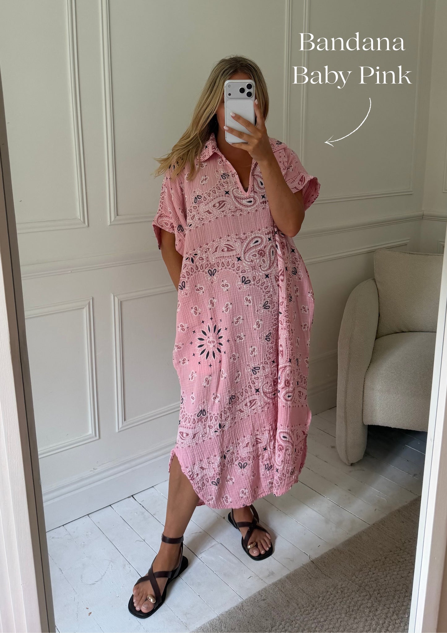 Kaftan Inspired Cotton Dress