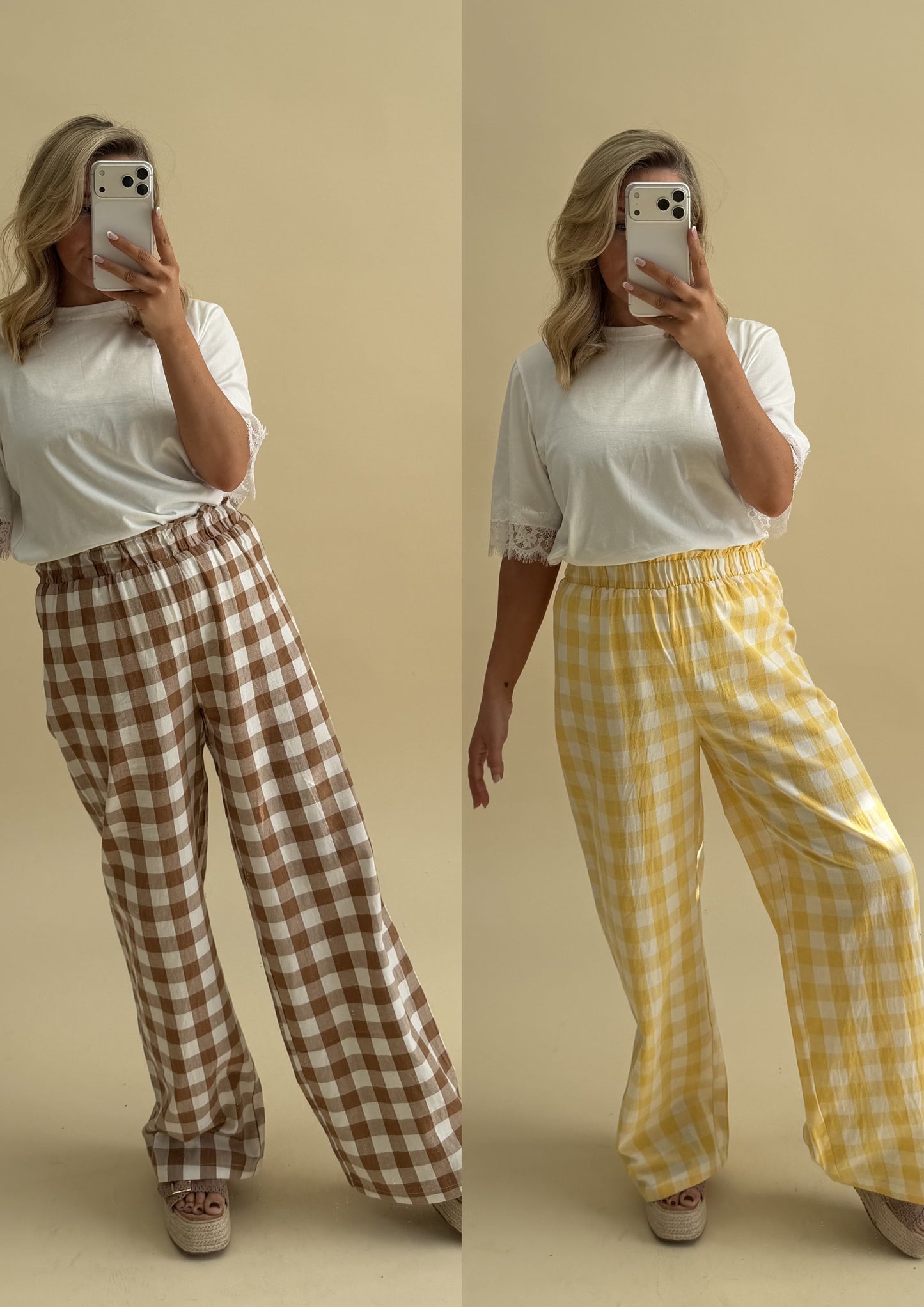 GINGHAM TROUSER