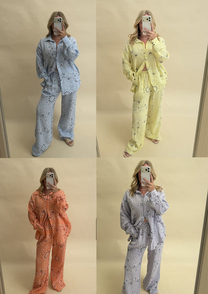 BANDANA PRINT TROUSER AND SHIRT SET
