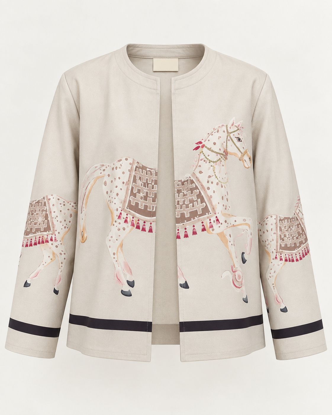 Horse Print Statement Jacket