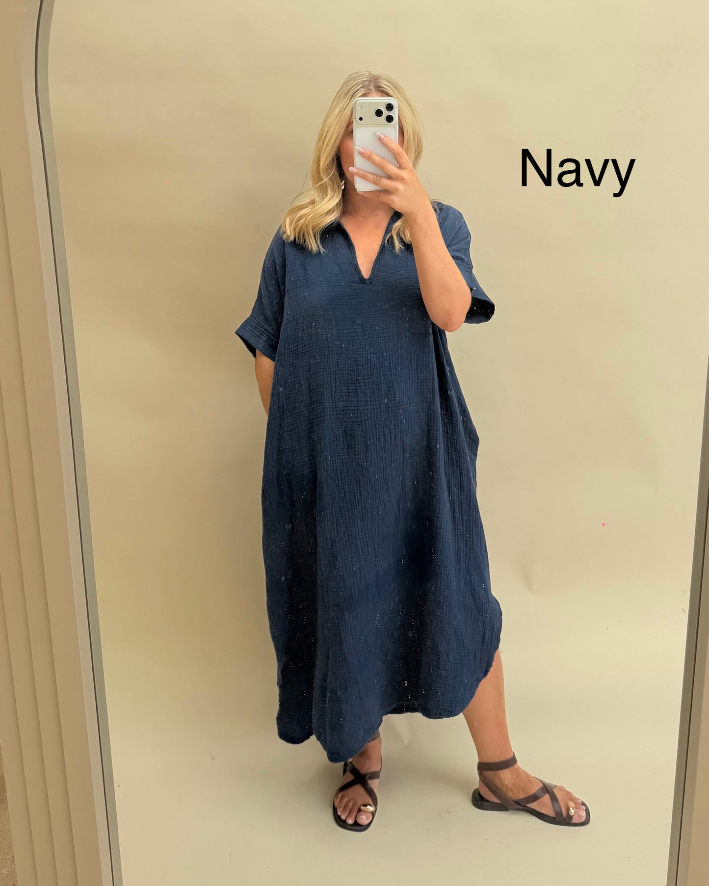Kaftan Inspired Cotton Dress