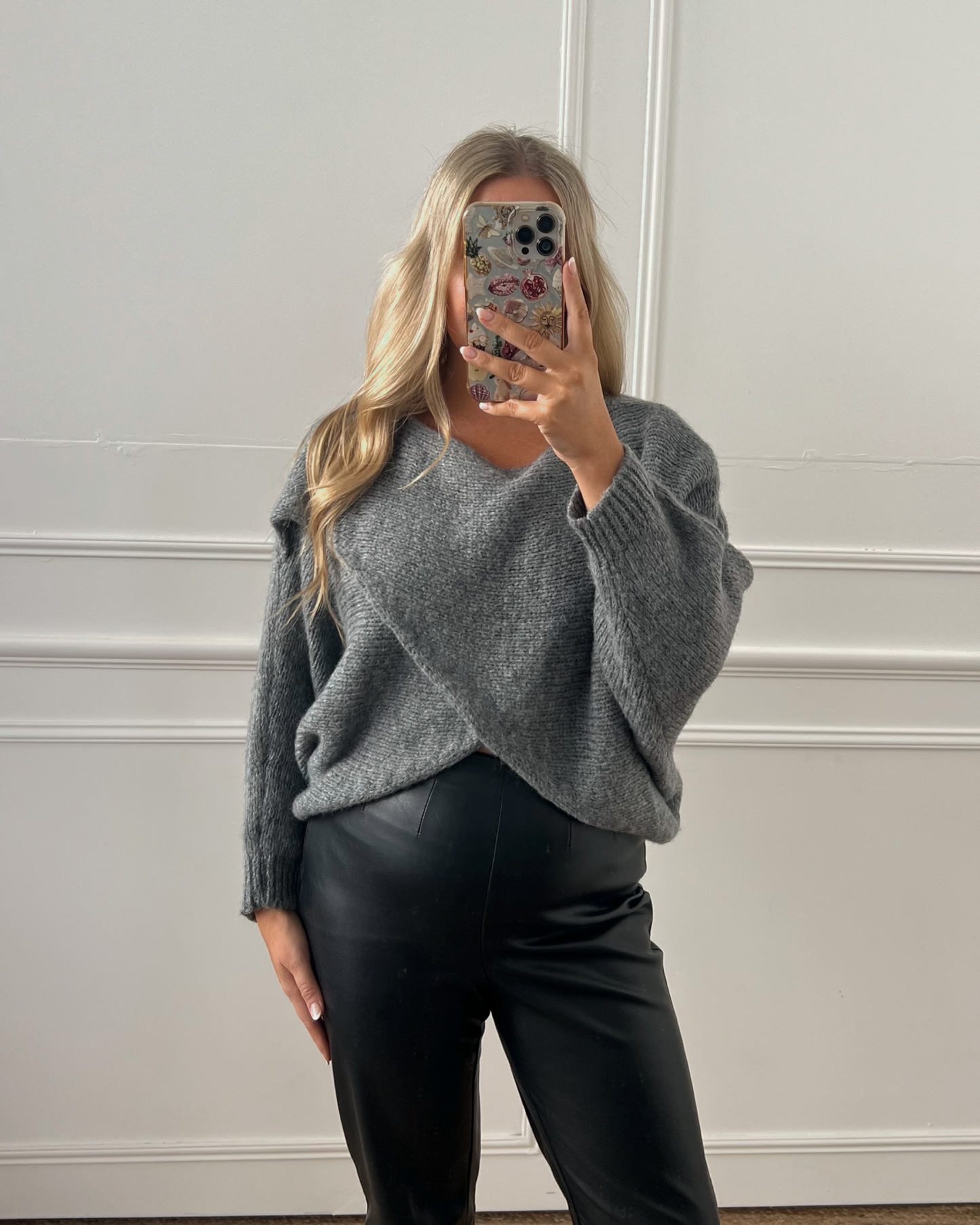 CROSSOVER WOOL BLEND JUMPER