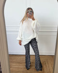 LEOPARD BELL BOTTOM STRETCHY LEGGING