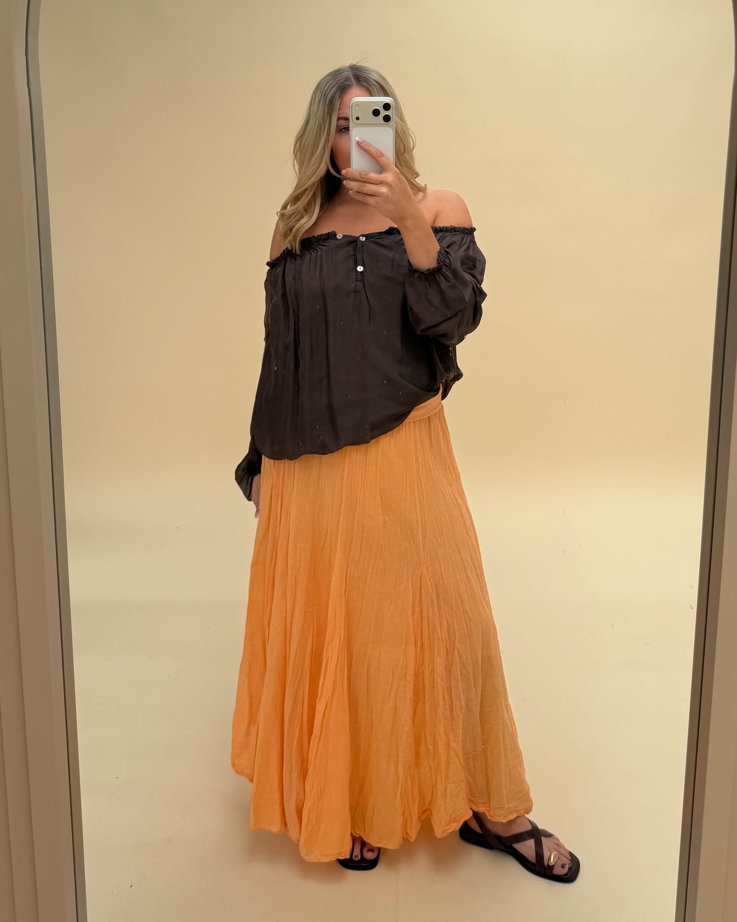 BOHO COTTON MAXI SKIRT
