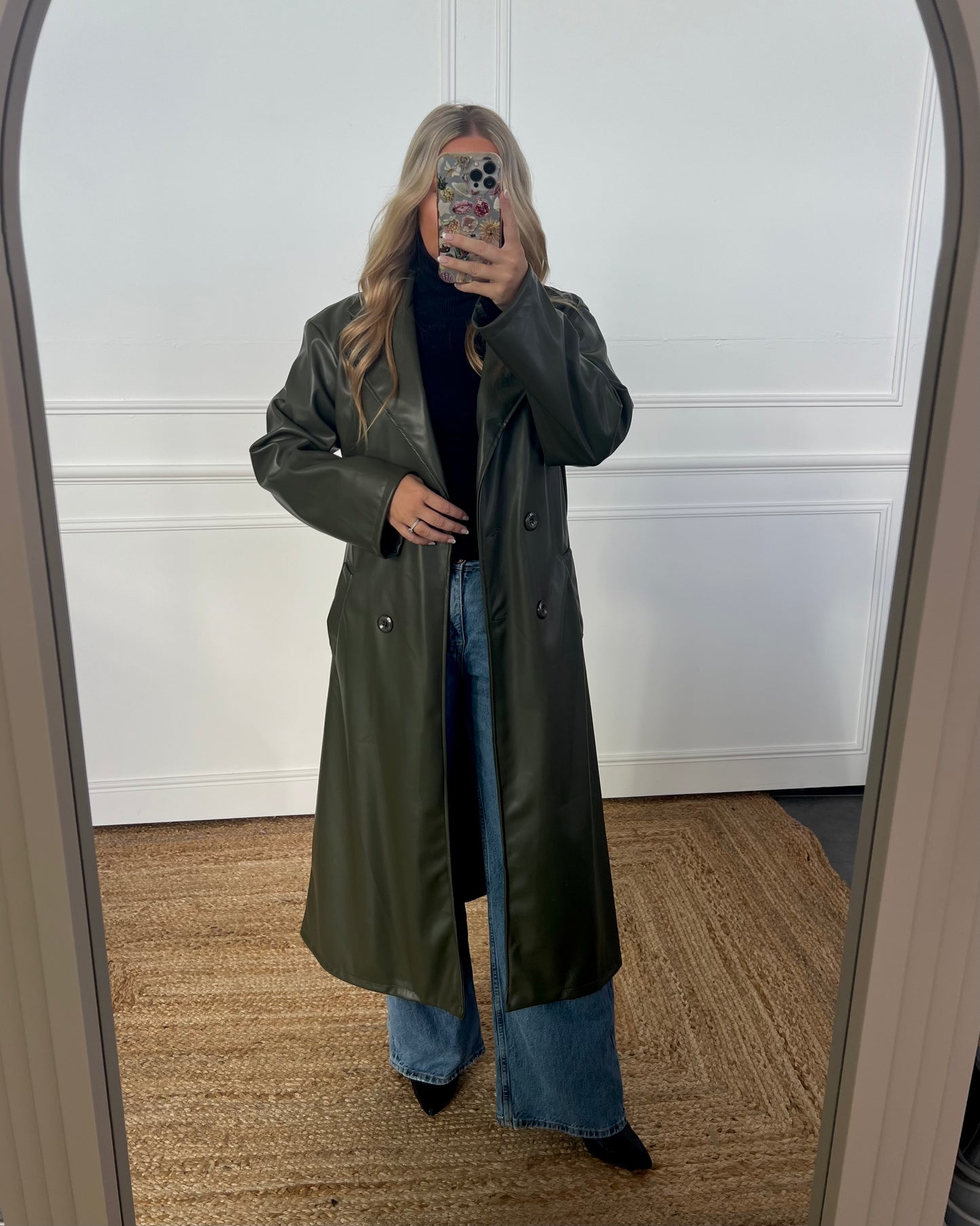 PU TRENCH COAT
