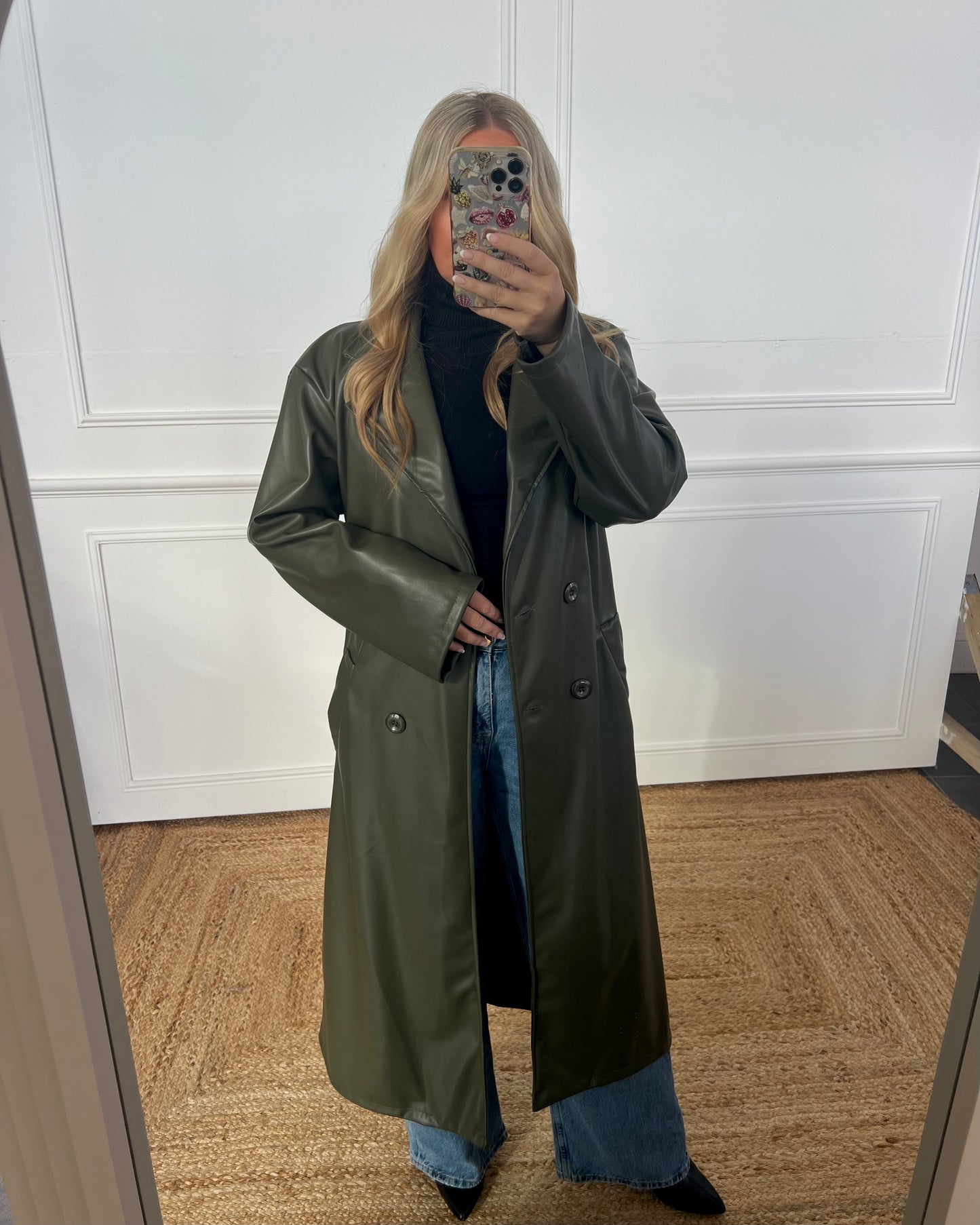 PU TRENCH COAT