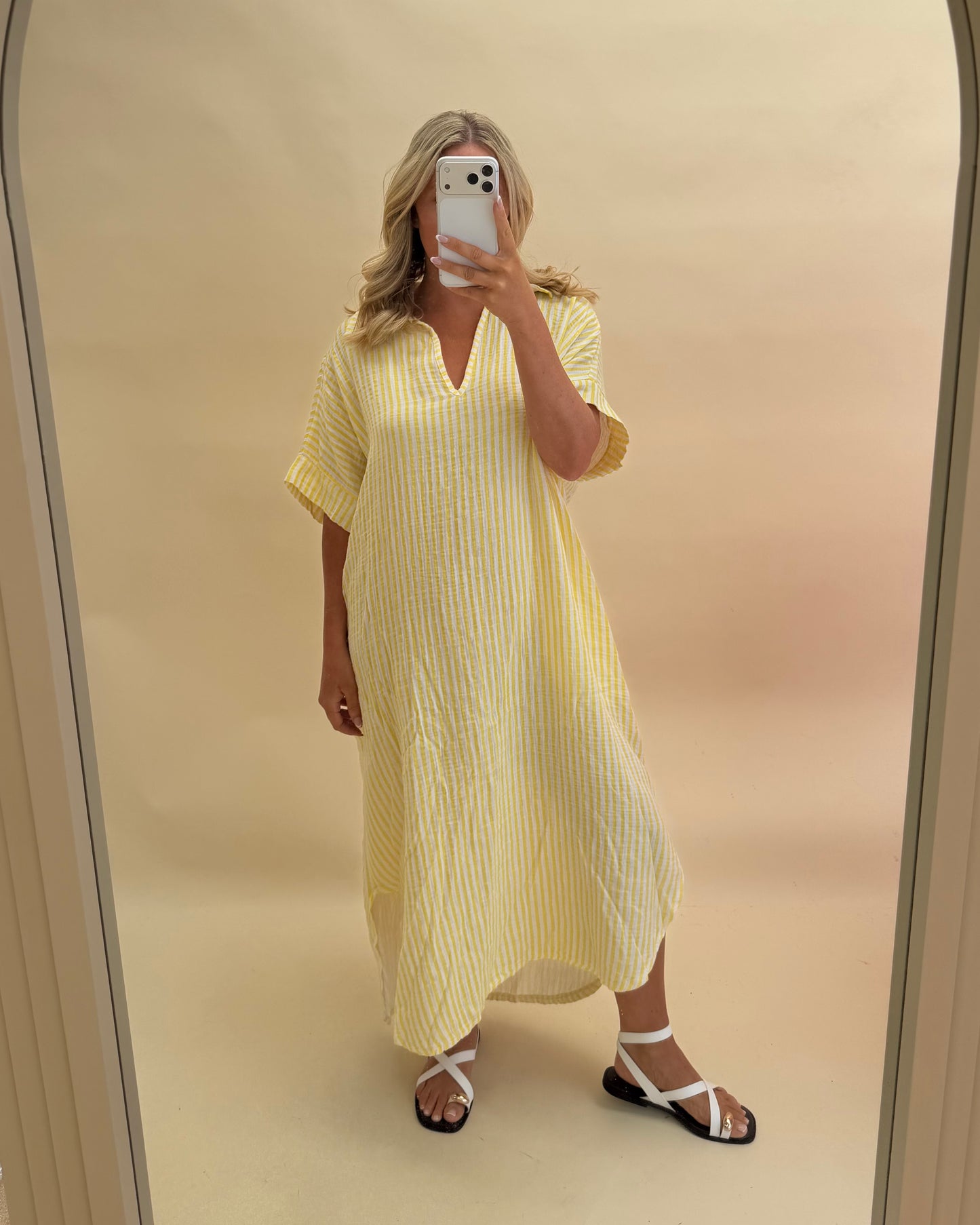 Kaftan Inspired Cotton Dress