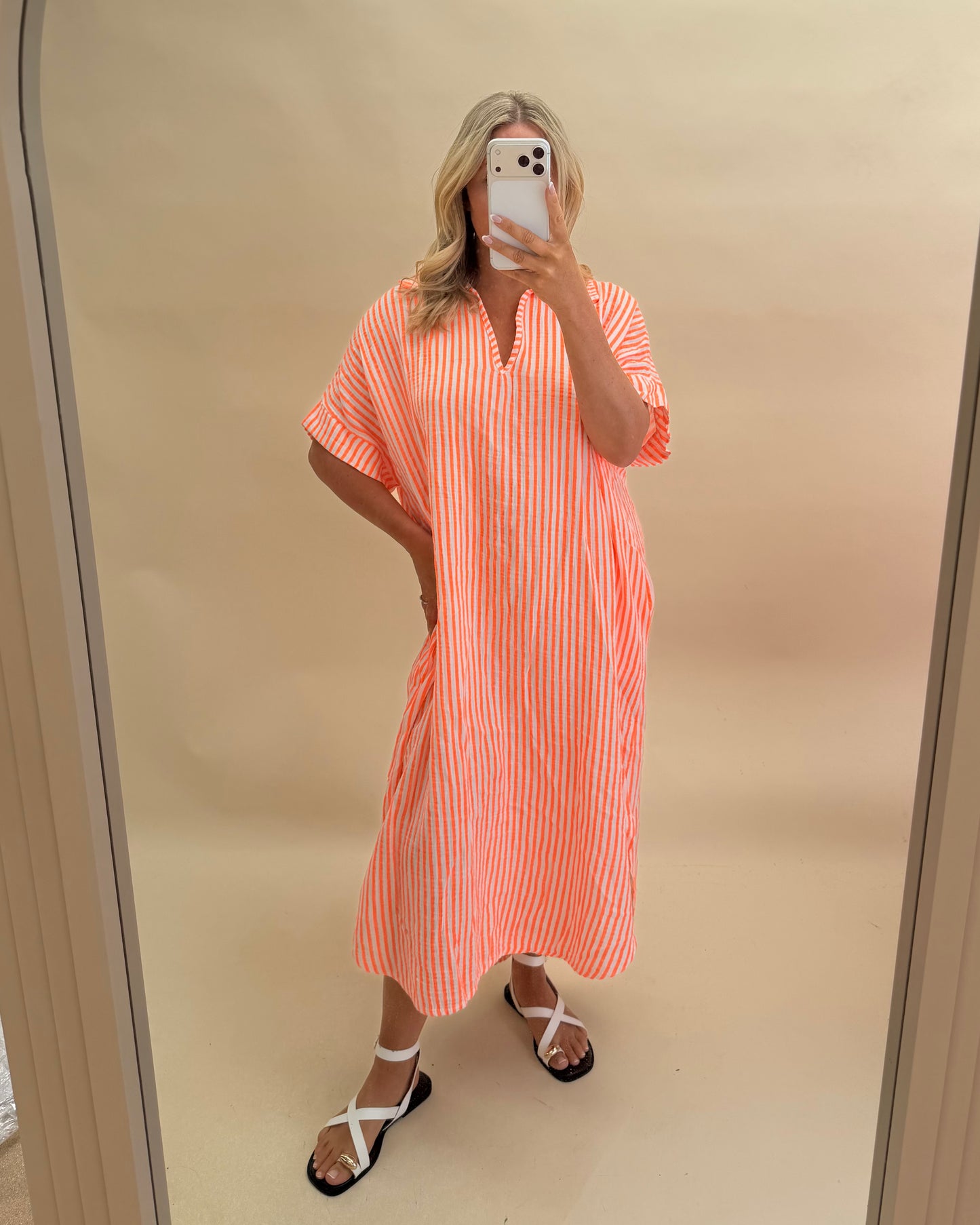 Kaftan Inspired Cotton Dress