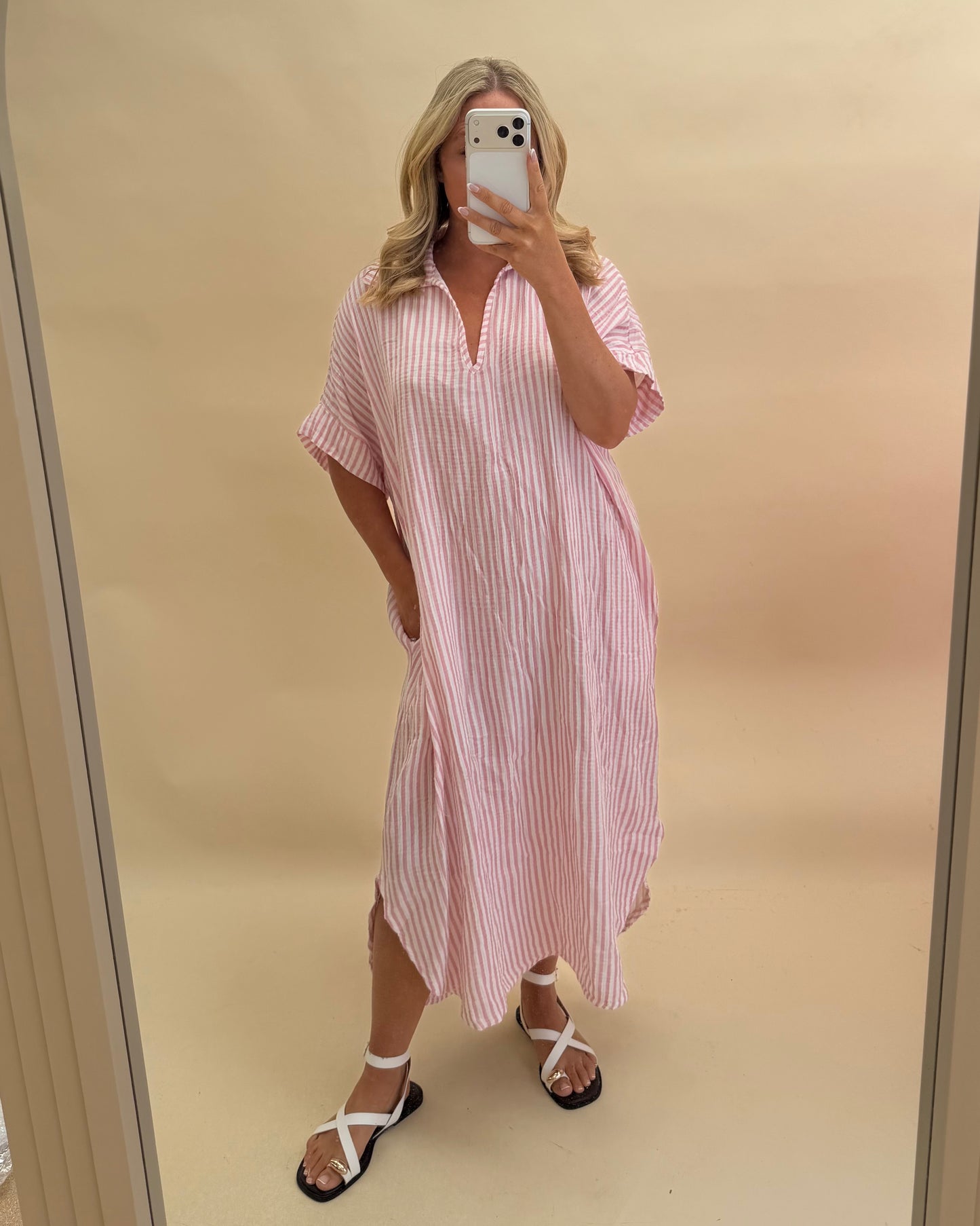 Kaftan Inspired Cotton Dress