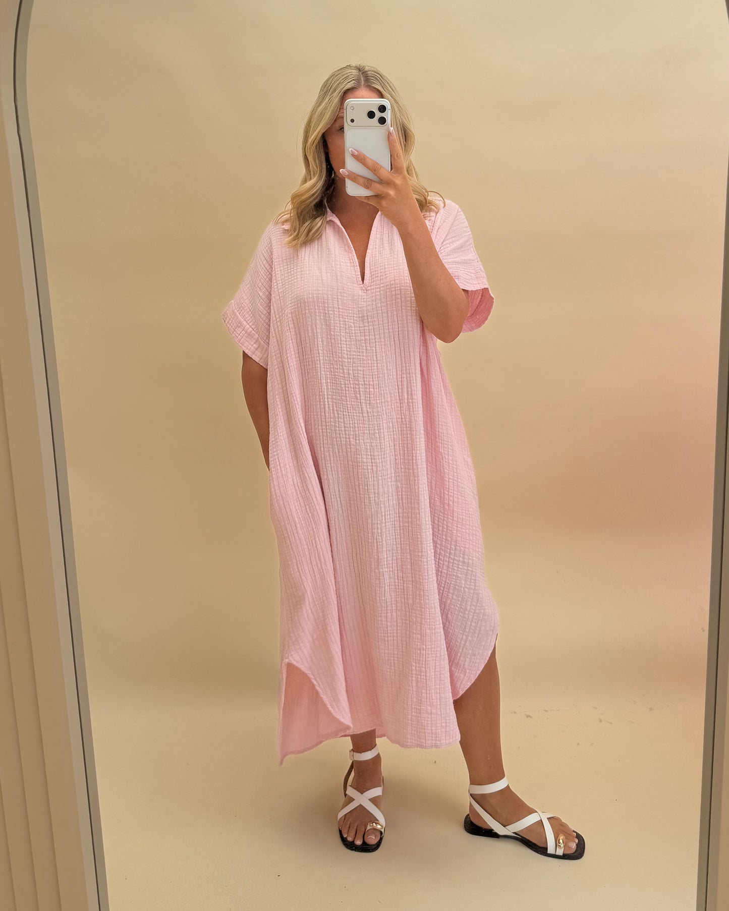 Kaftan Inspired Cotton Dress
