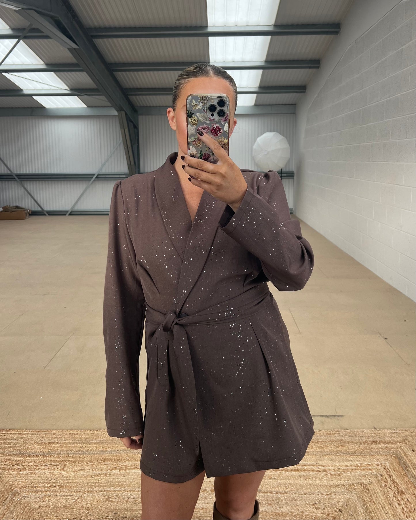 SPARKLE BLAZER PLAYSUIT