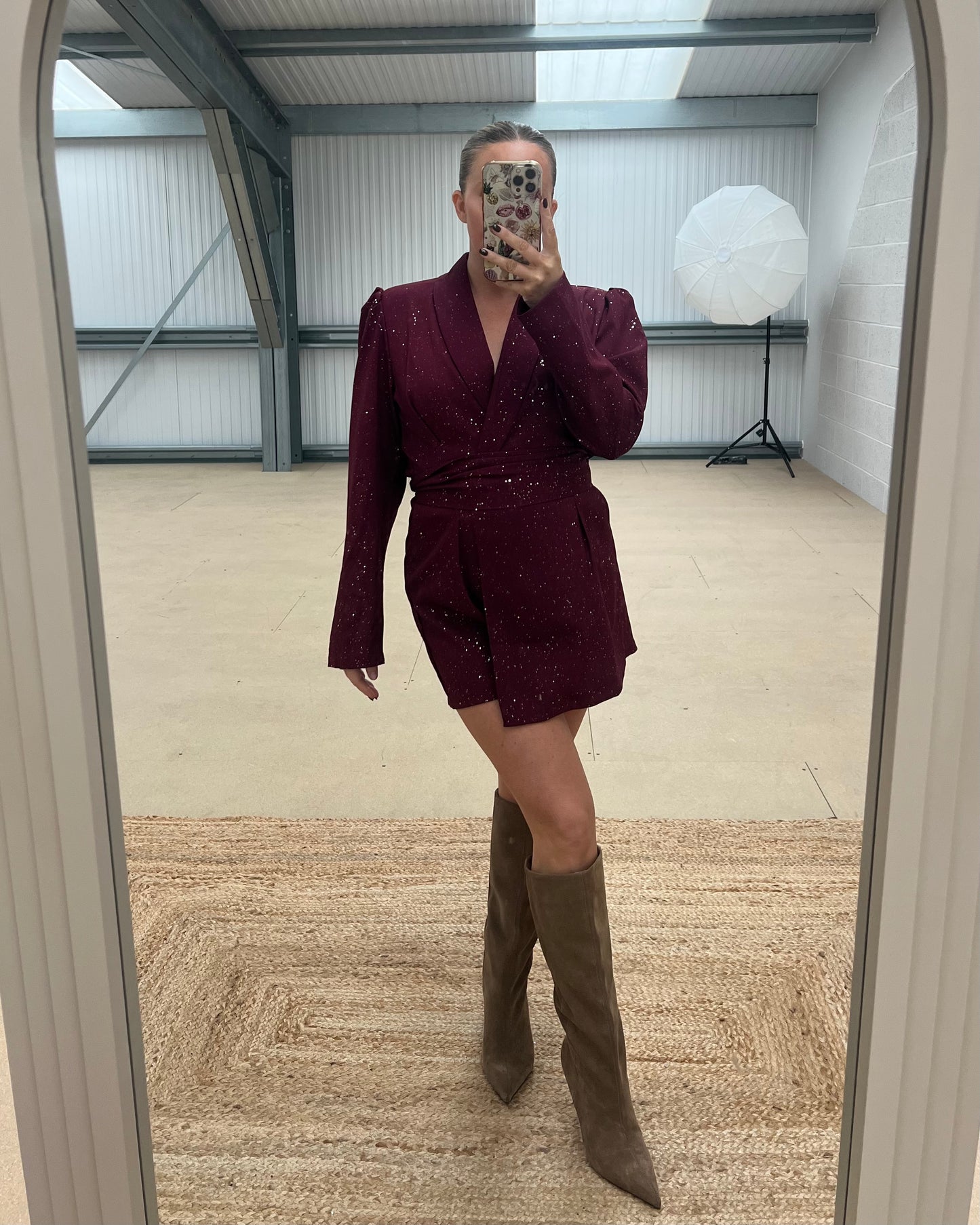 SPARKLE PLAYSUIT BLAZER