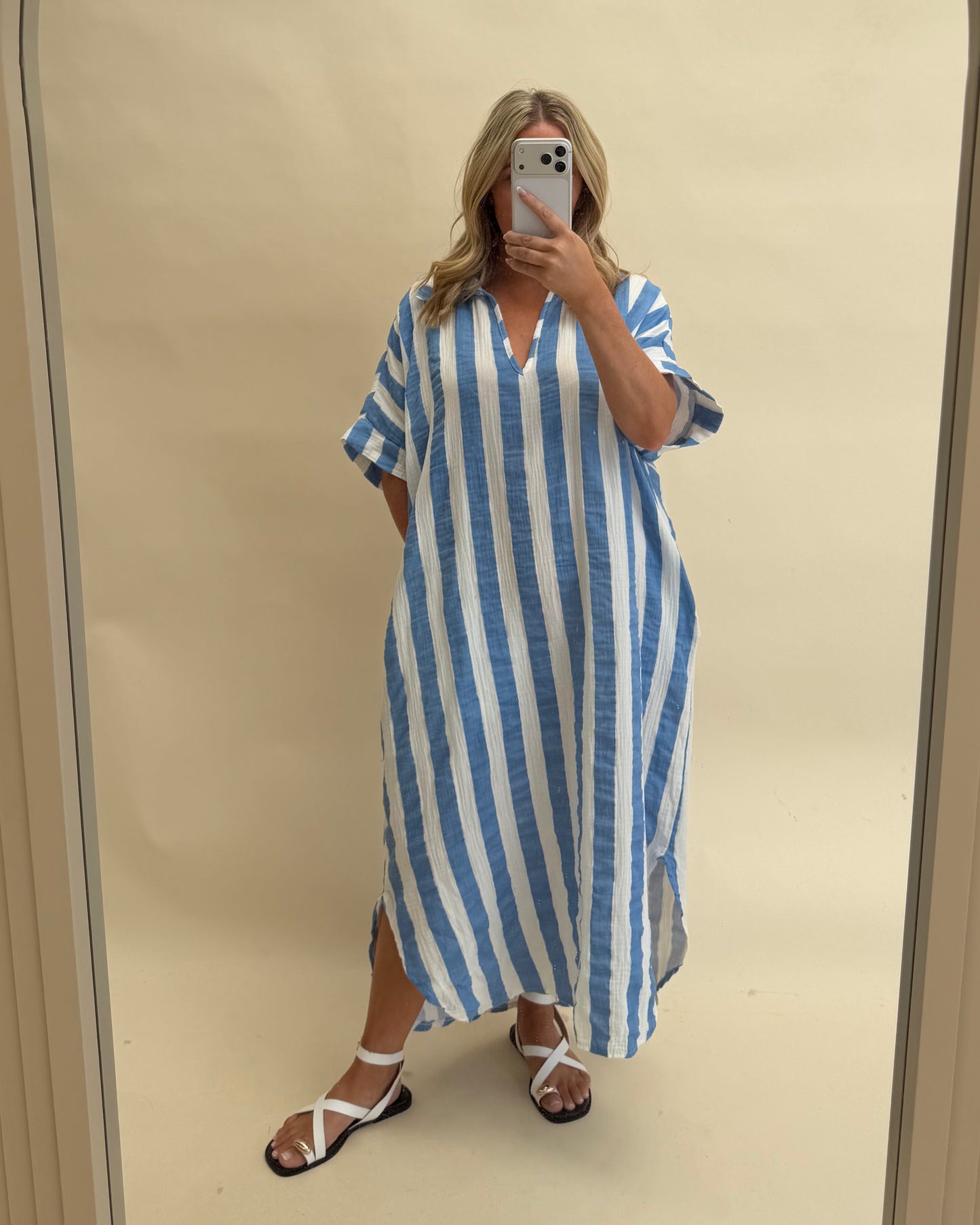 Kaftan Inspired Cotton Dress