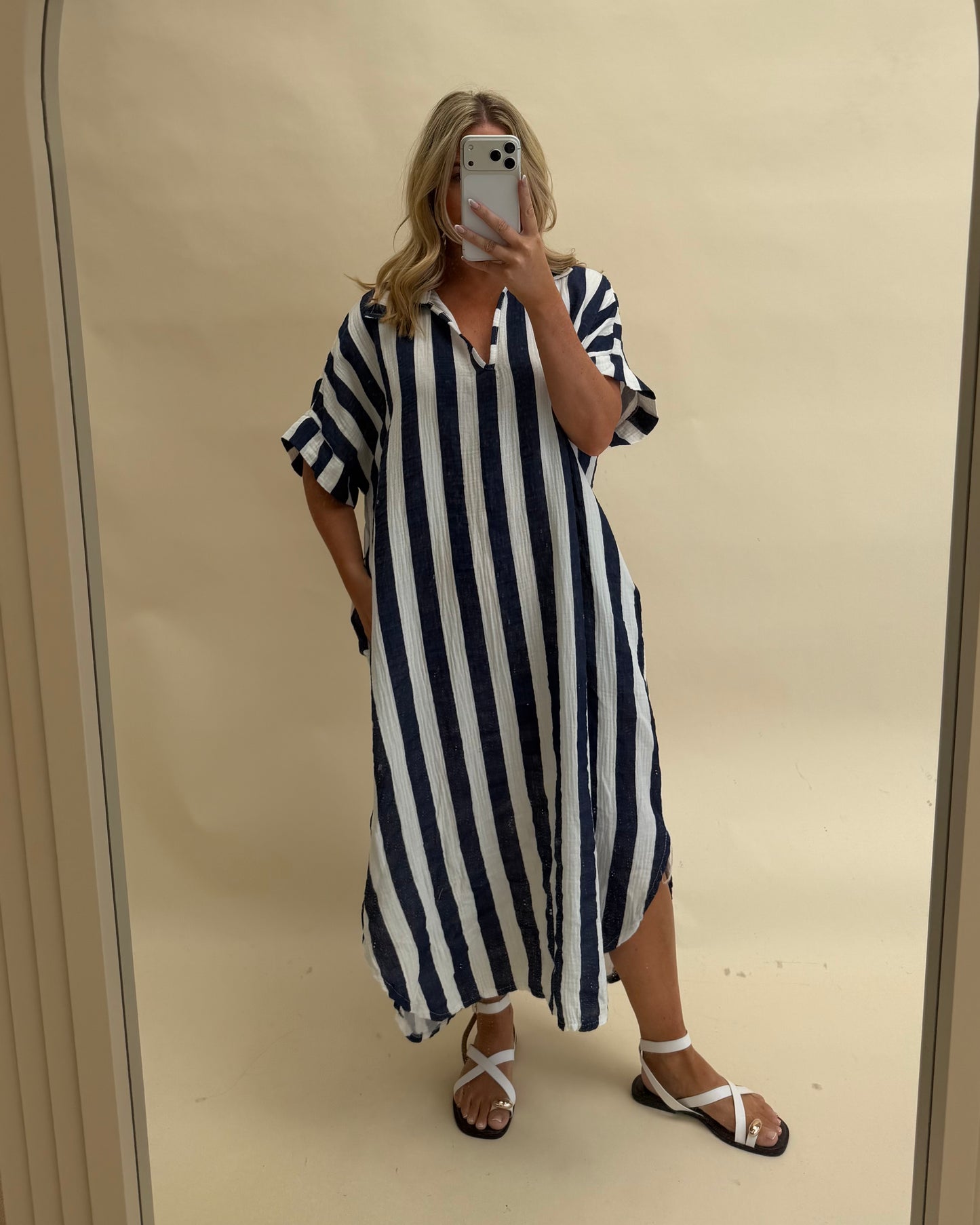 Kaftan Inspired Cotton Dress