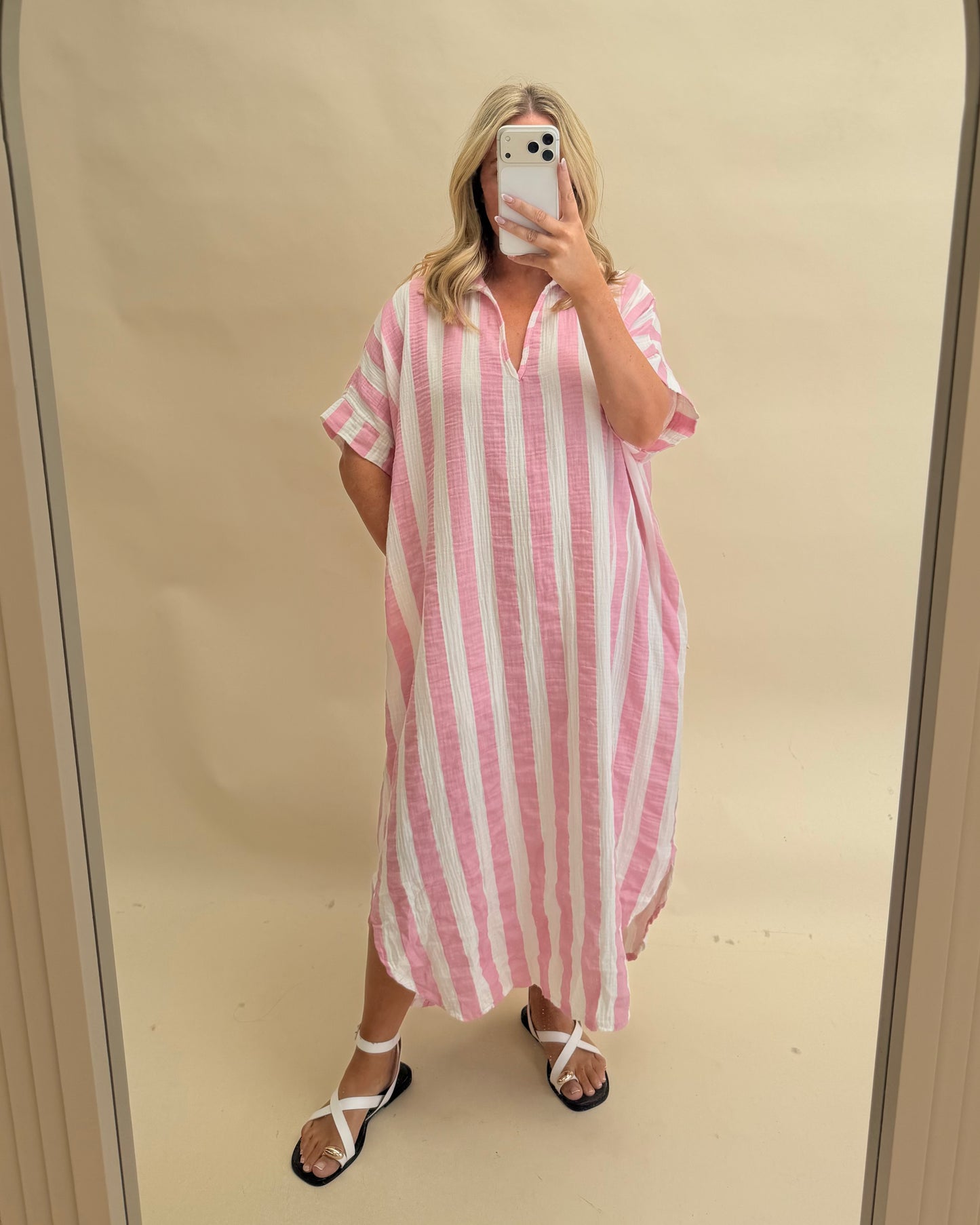 Kaftan Inspired Cotton Dress