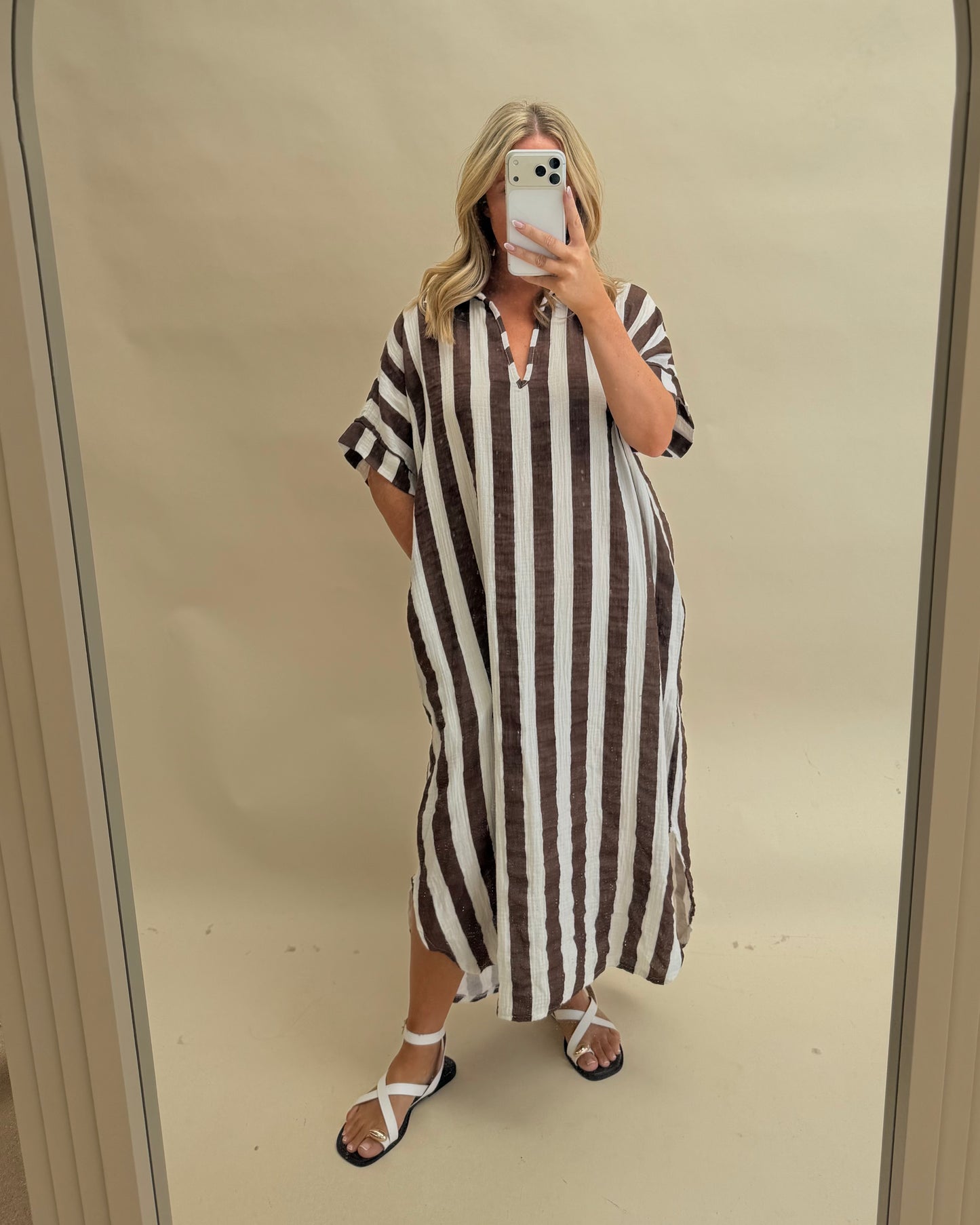 Kaftan Inspired Cotton Dress