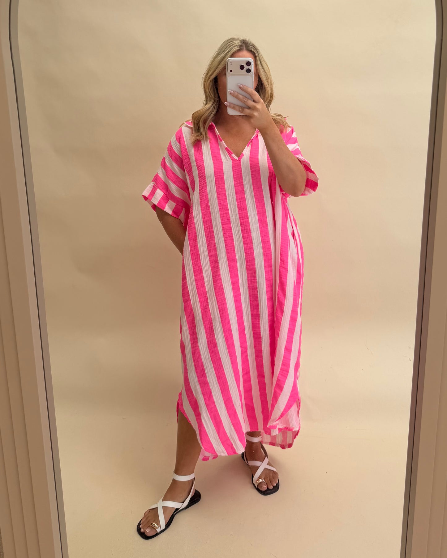 Kaftan Inspired Cotton Dress