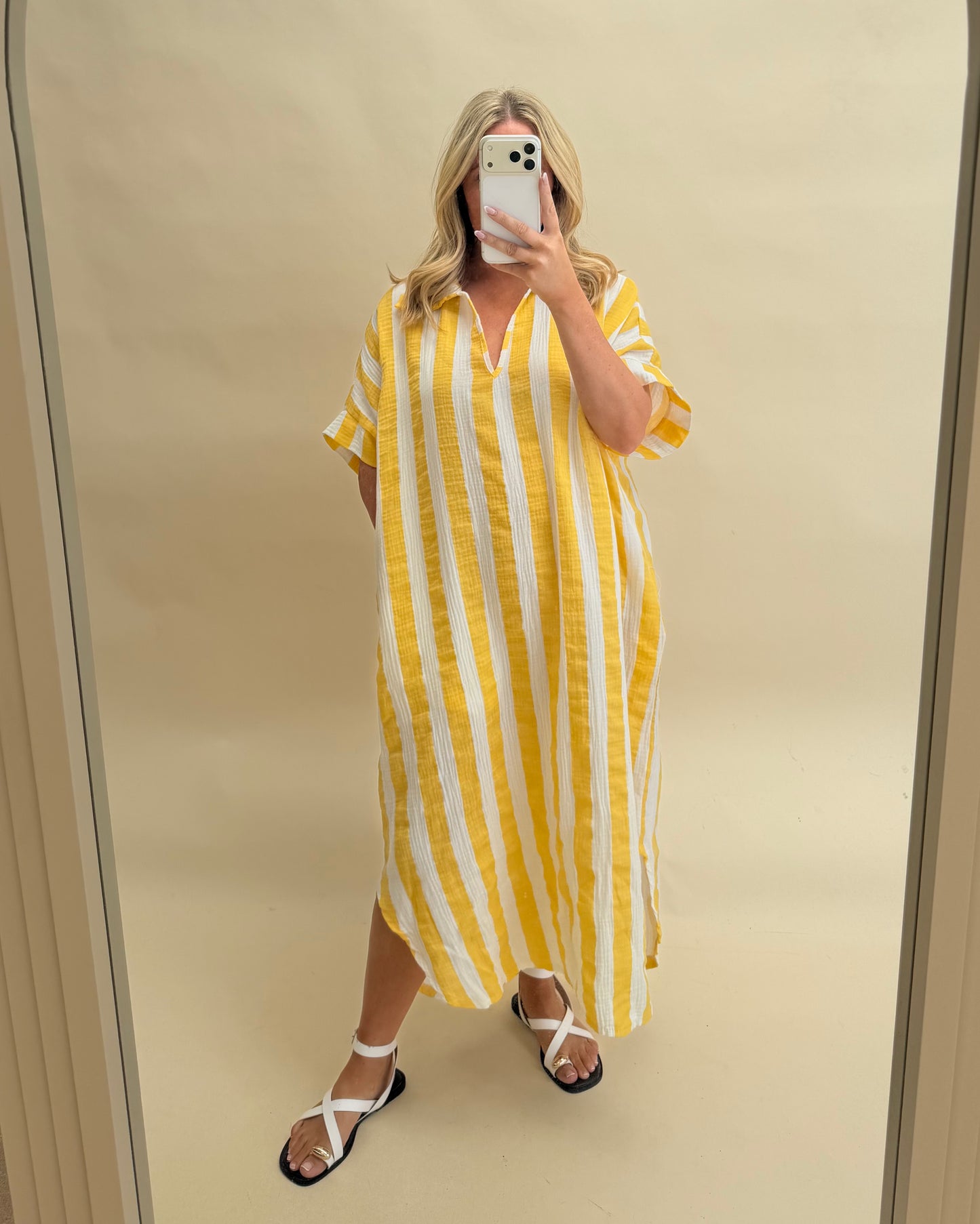 Kaftan Inspired Cotton Dress