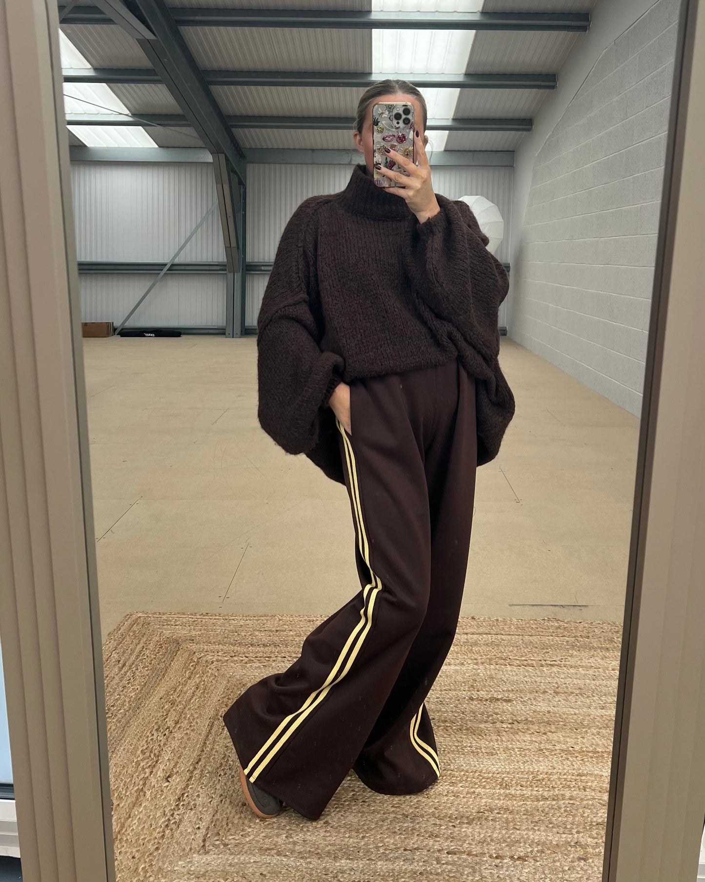 SIDE STRIPE TRACK PANT - LEOPARD & PLAIN COLOURS