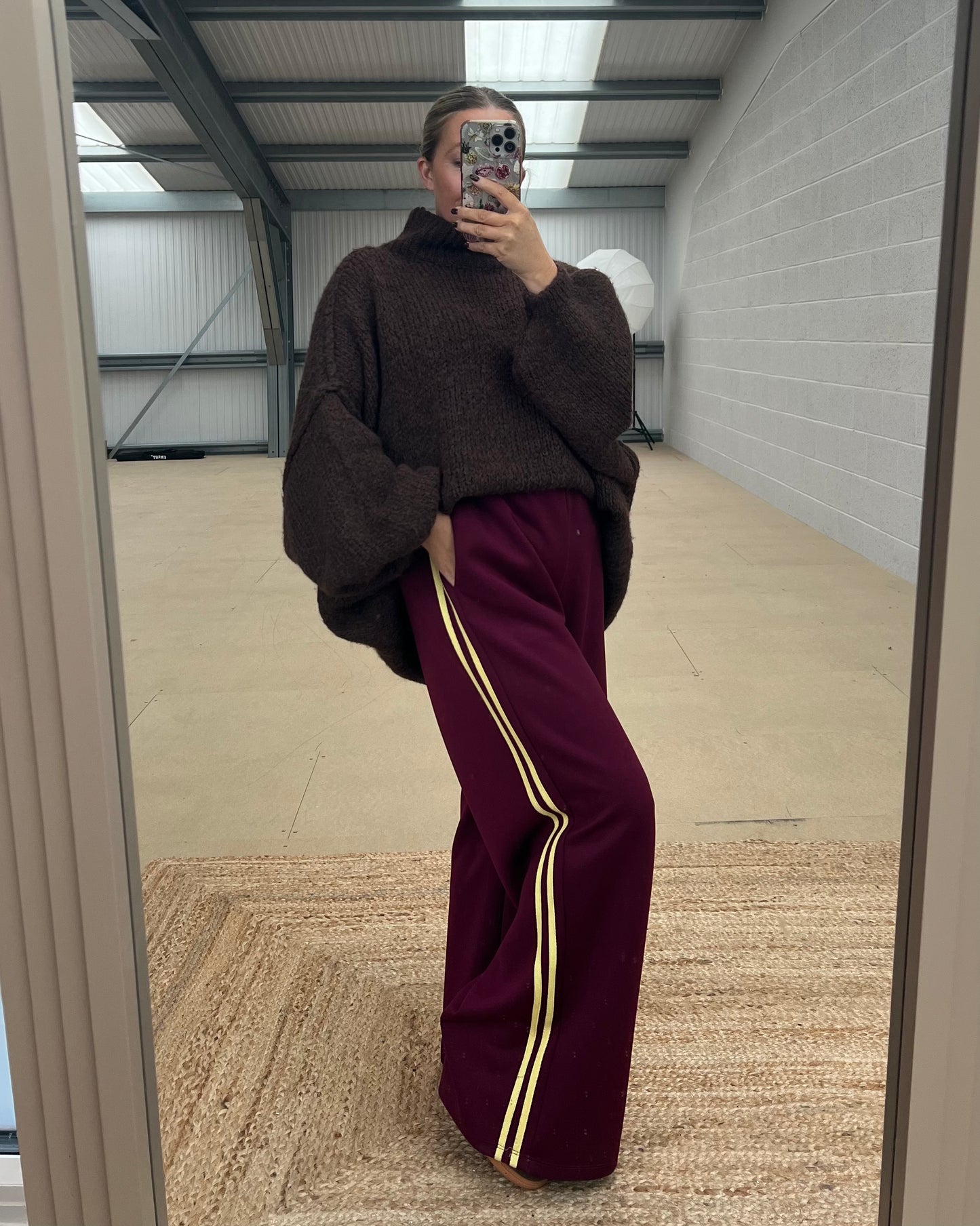 SIDE STRIPE TRACK PANT - LEOPARD & PLAIN COLOURS