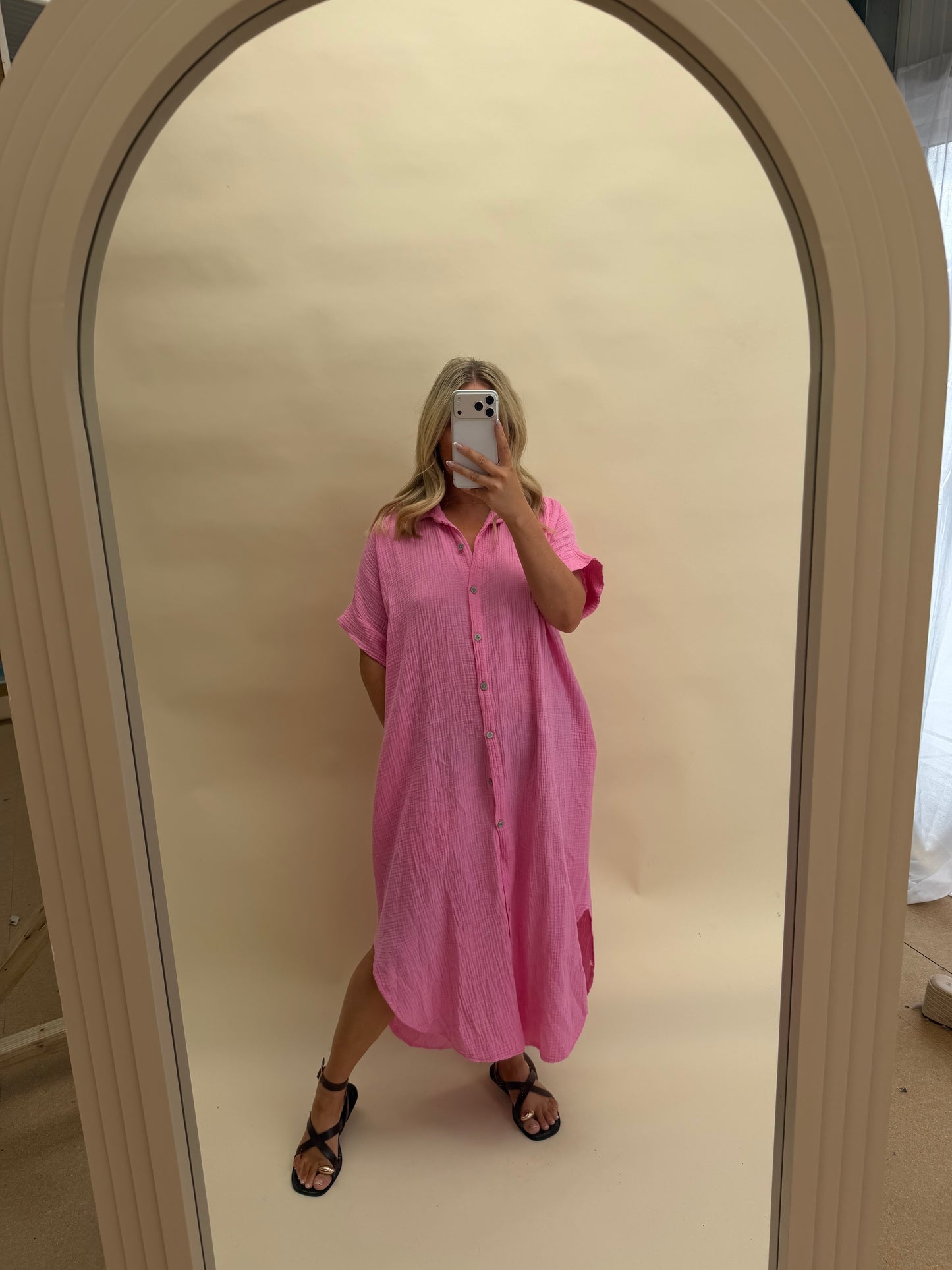 SHIRT KAFTAN COTTON DRESS