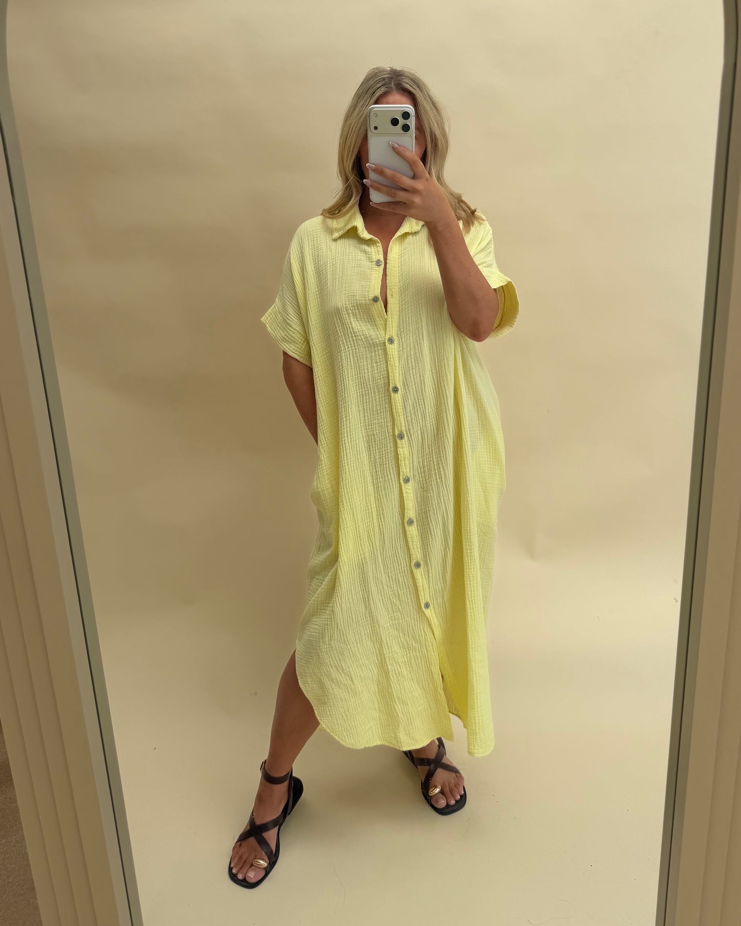 SHIRT KAFTAN COTTON DRESS