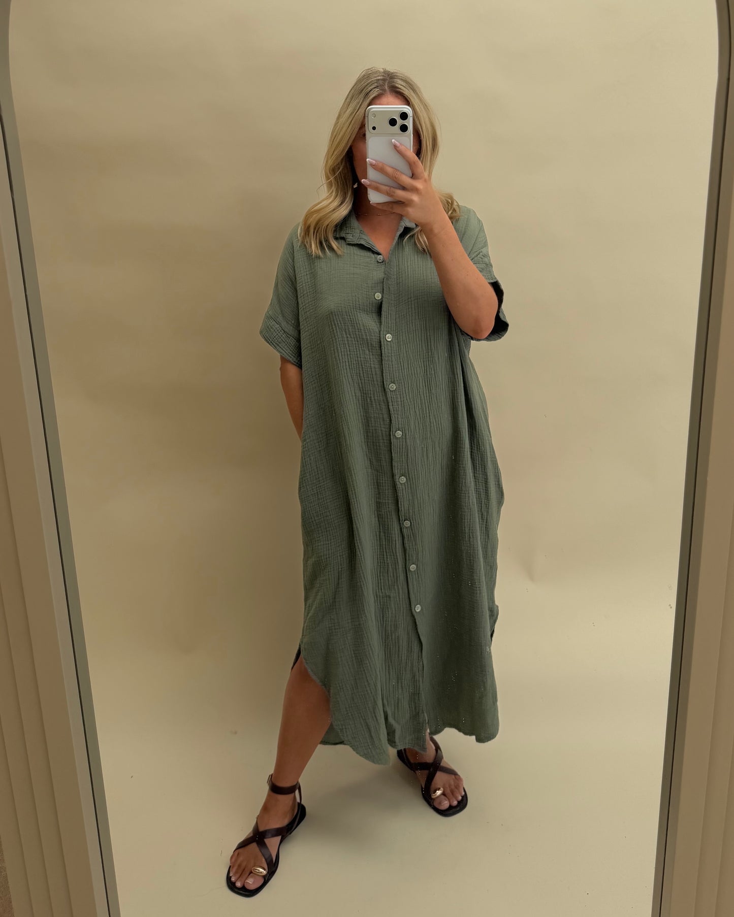 SHIRT KAFTAN COTTON DRESS