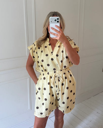 POLKA DOT SHORT CO-ORD SET