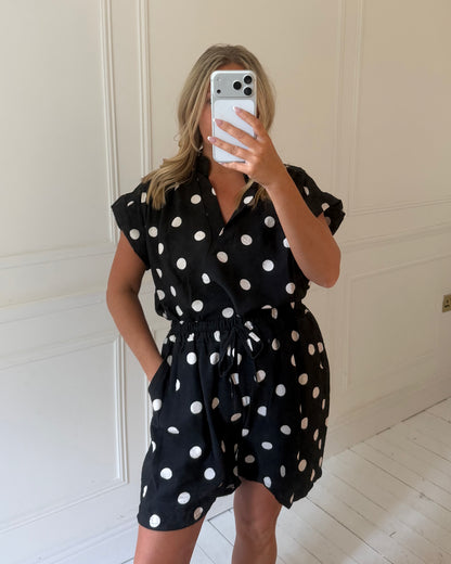 POLKA DOT SHORT CO-ORD SET