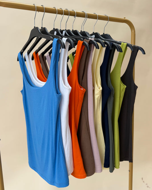 SQUARE NECK TANK TOPS