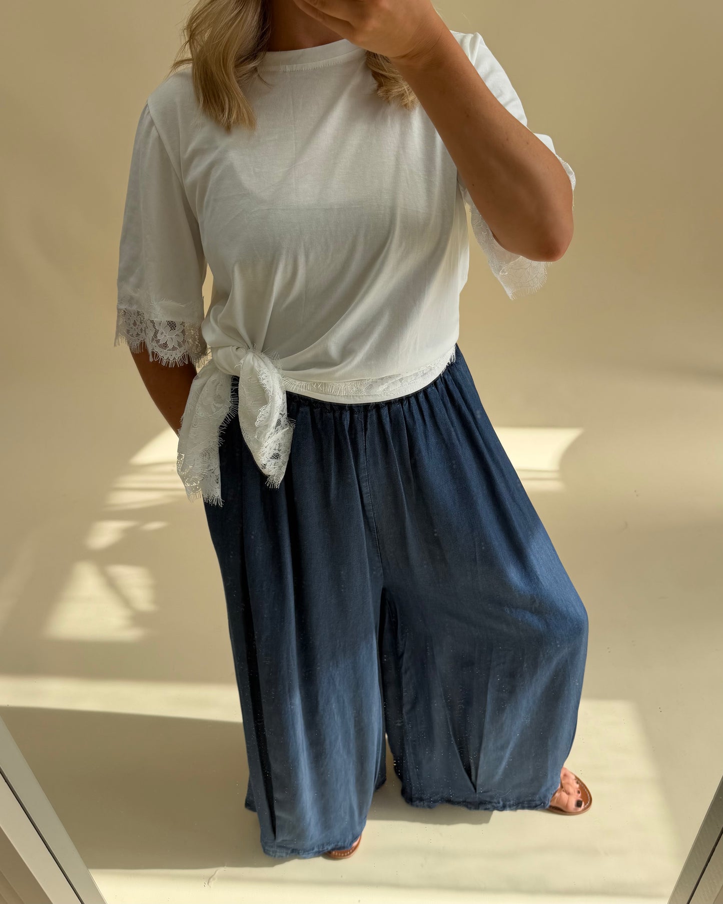 WIDE LEG CULOTTES - 100% TENECL