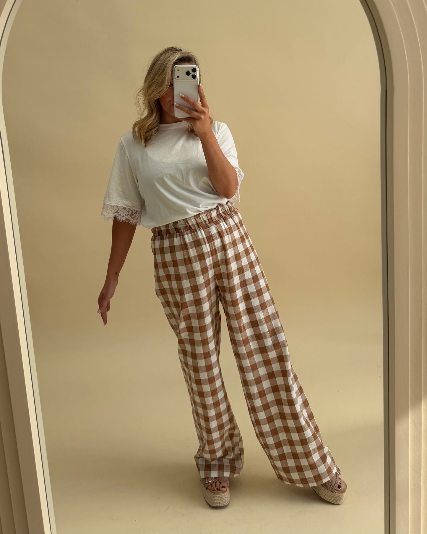GINGHAM TROUSER