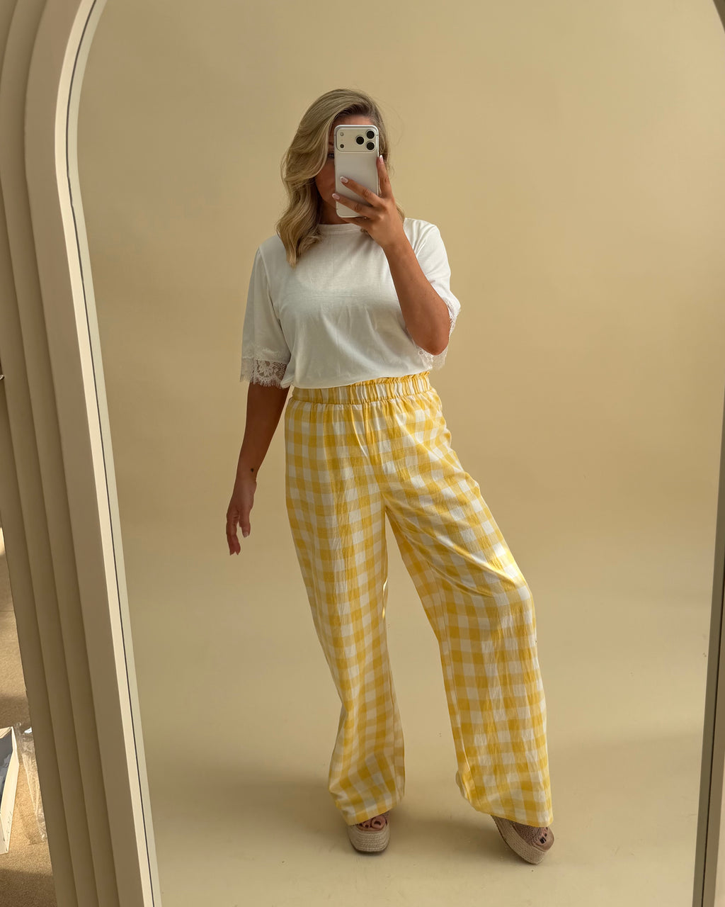 GINGHAM TROUSER