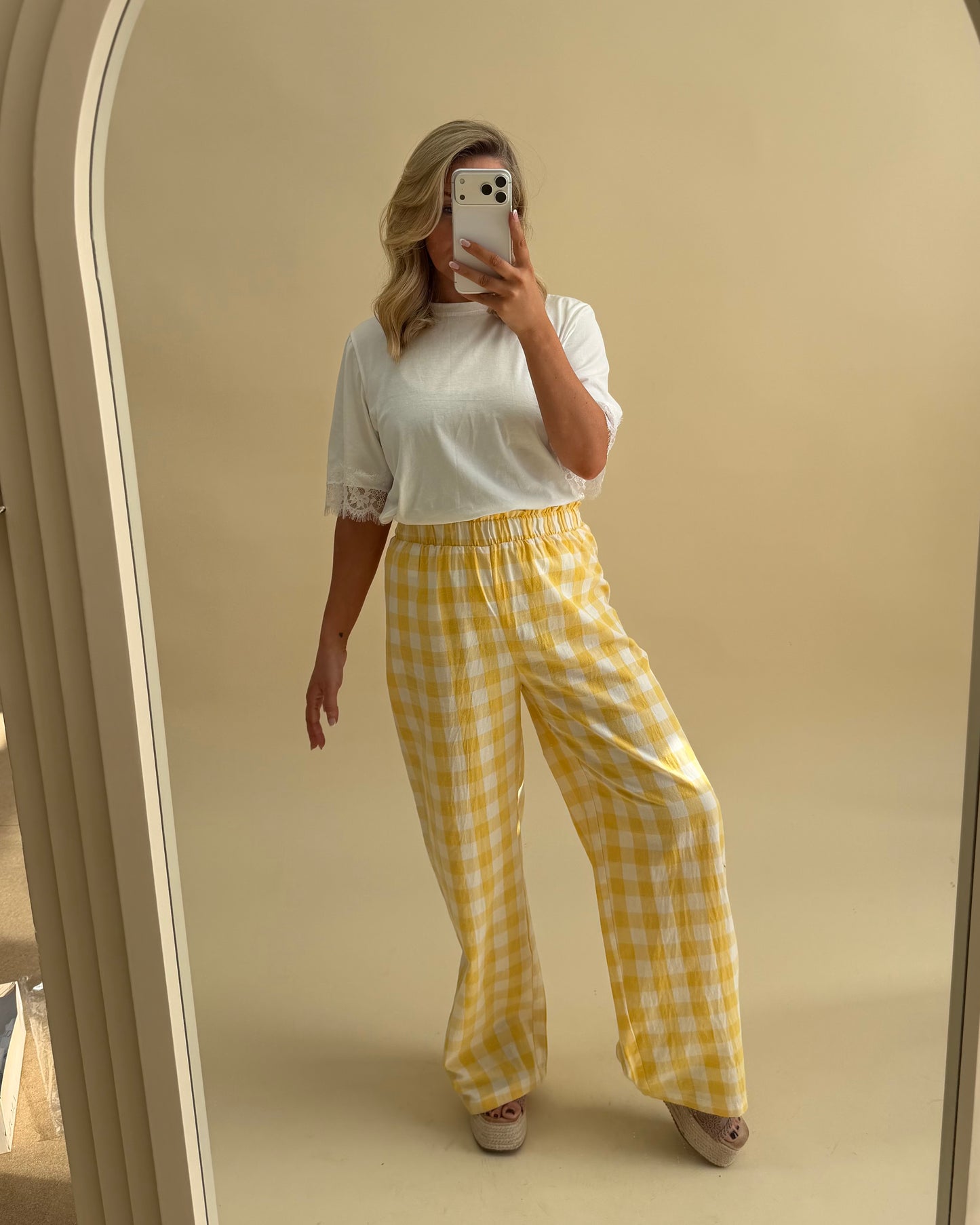 GINGHAM TROUSER
