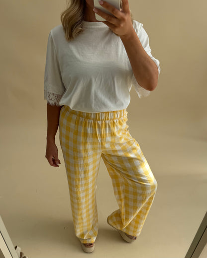 GINGHAM TROUSER