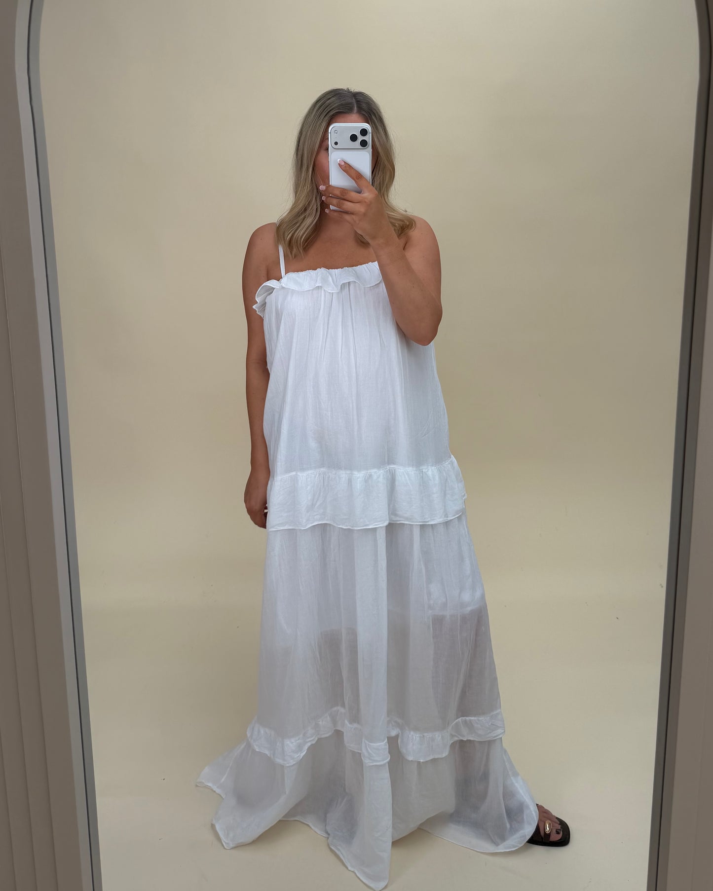 COTTON MAXI DRESS