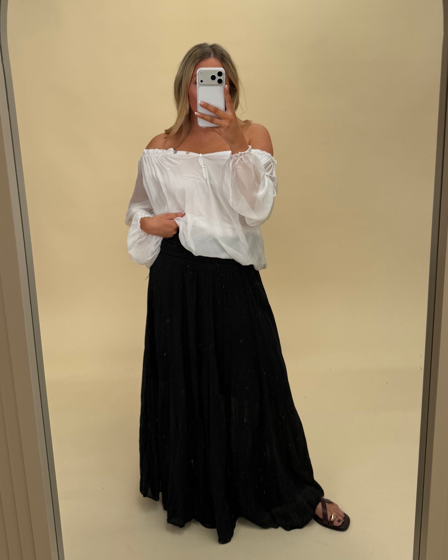 BOHO COTTON MAXI SKIRT