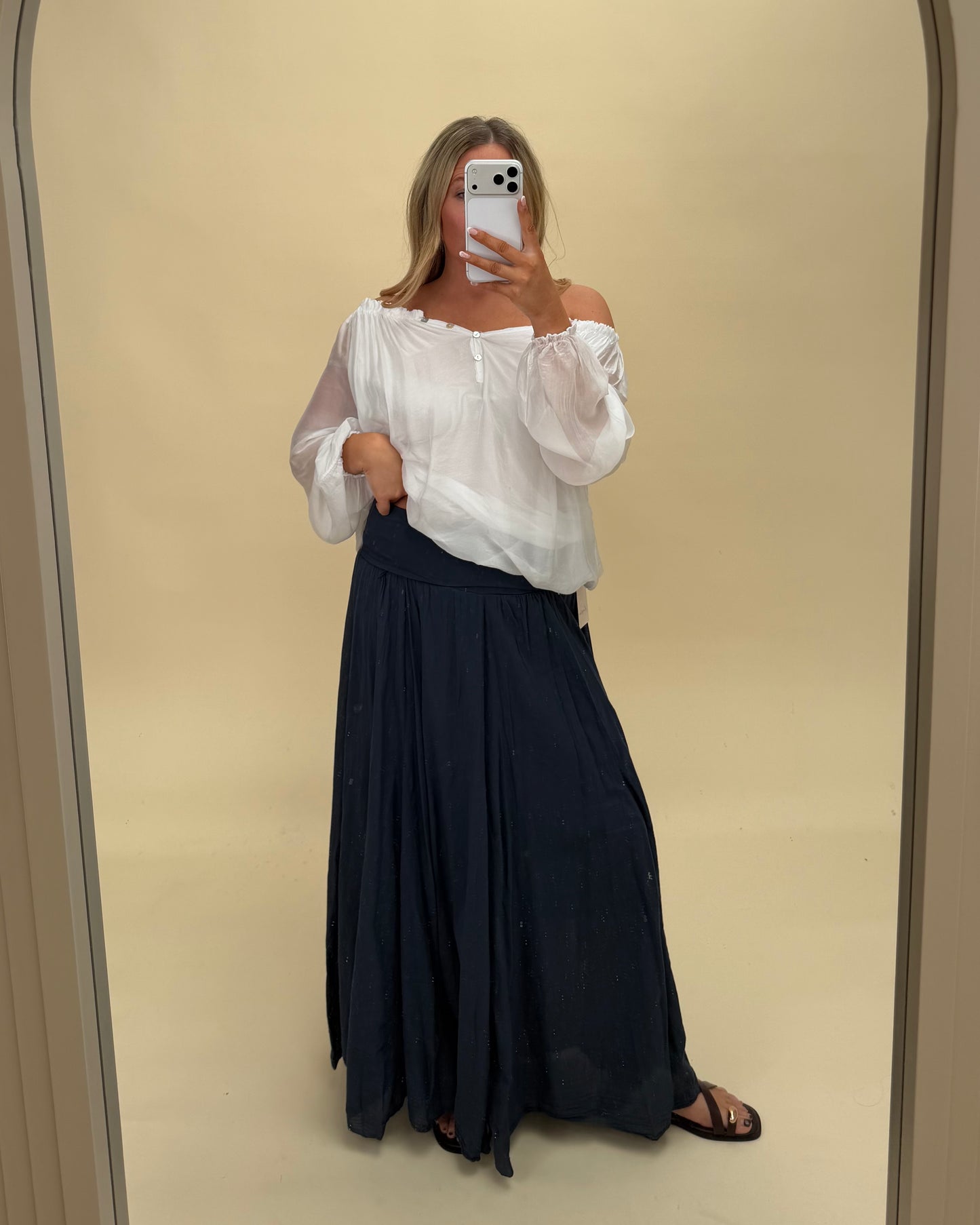 BOHO COTTON MAXI SKIRT