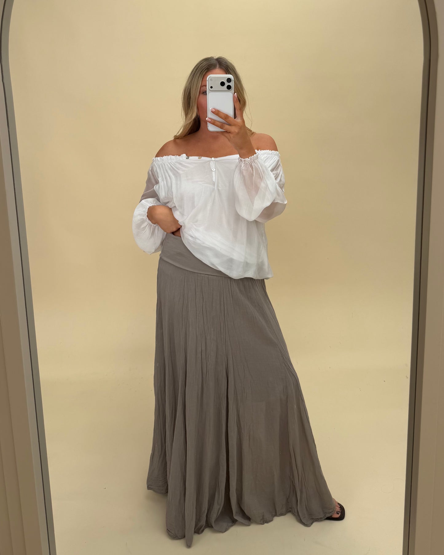 BOHO COTTON MAXI SKIRT