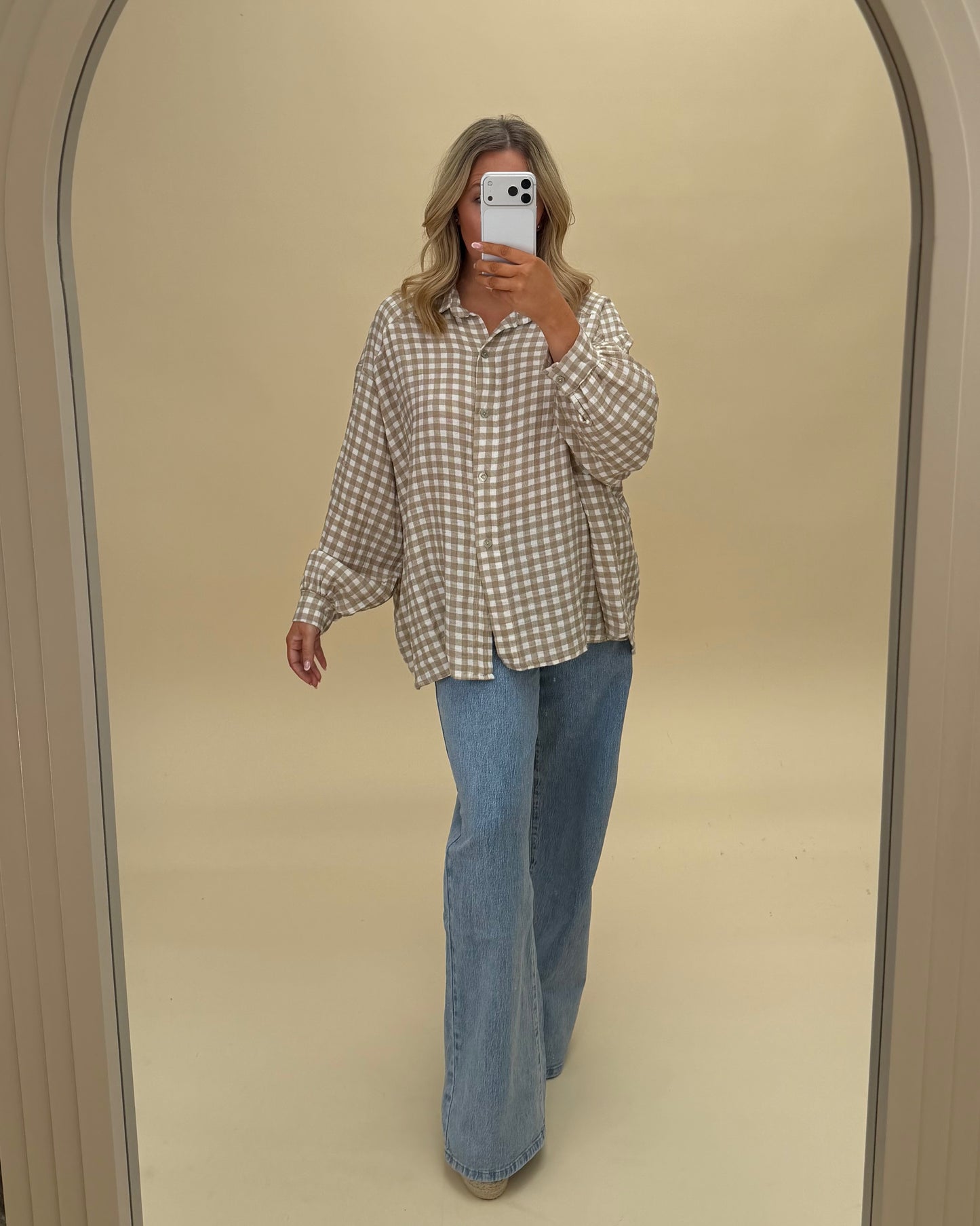 GINGHAM COTTON SHIRT