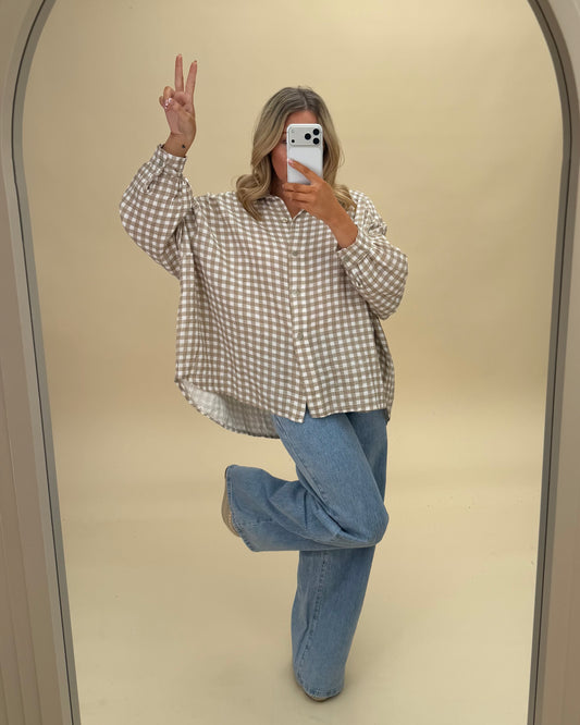 GINGHAM COTTON SHIRT