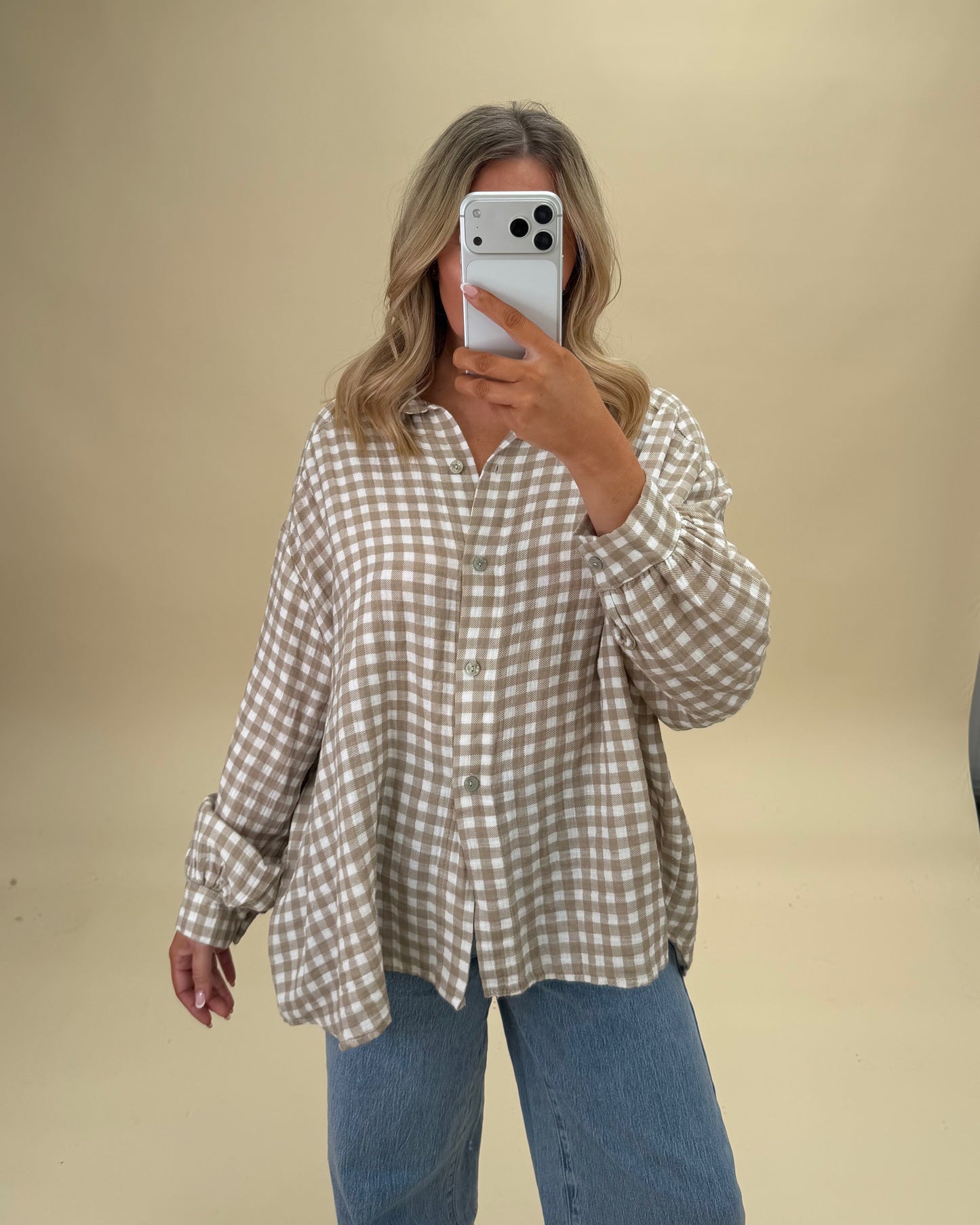 GINGHAM COTTON SHIRT