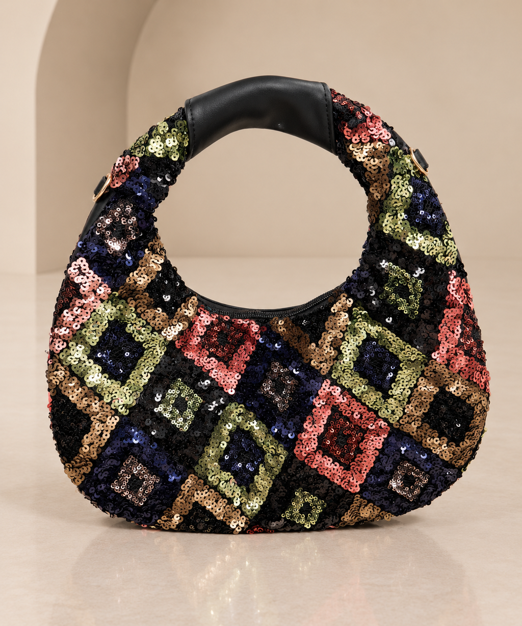 All Over Embellished Sequin Bag